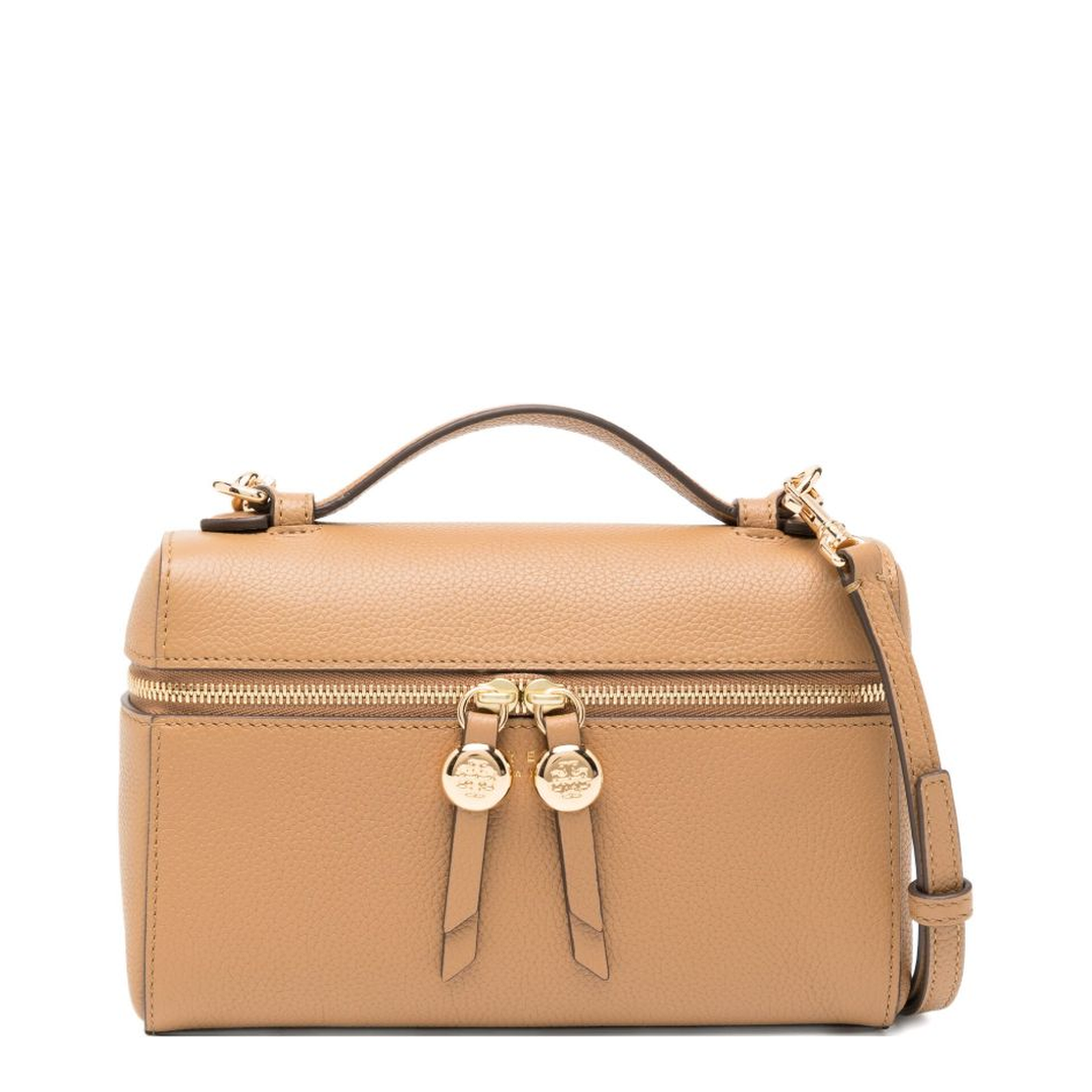 Romy Slim Mini Bag With Beige Leather Top