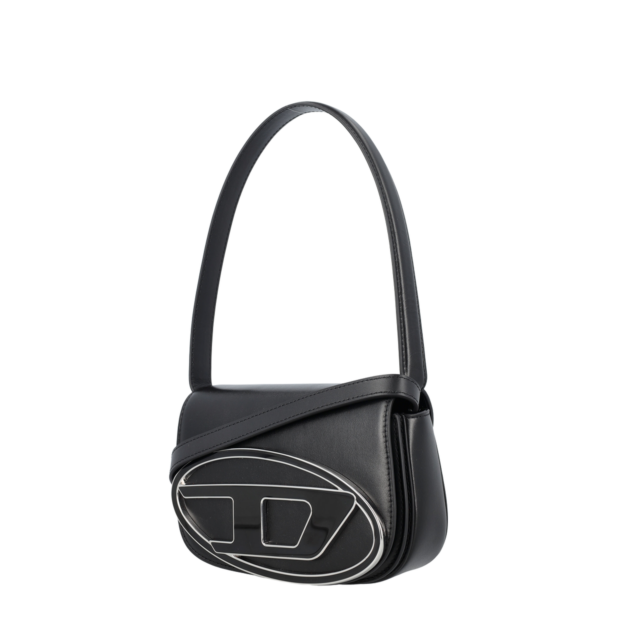 1DR-Iconic Nappa Leather Shoulder Bag - Black