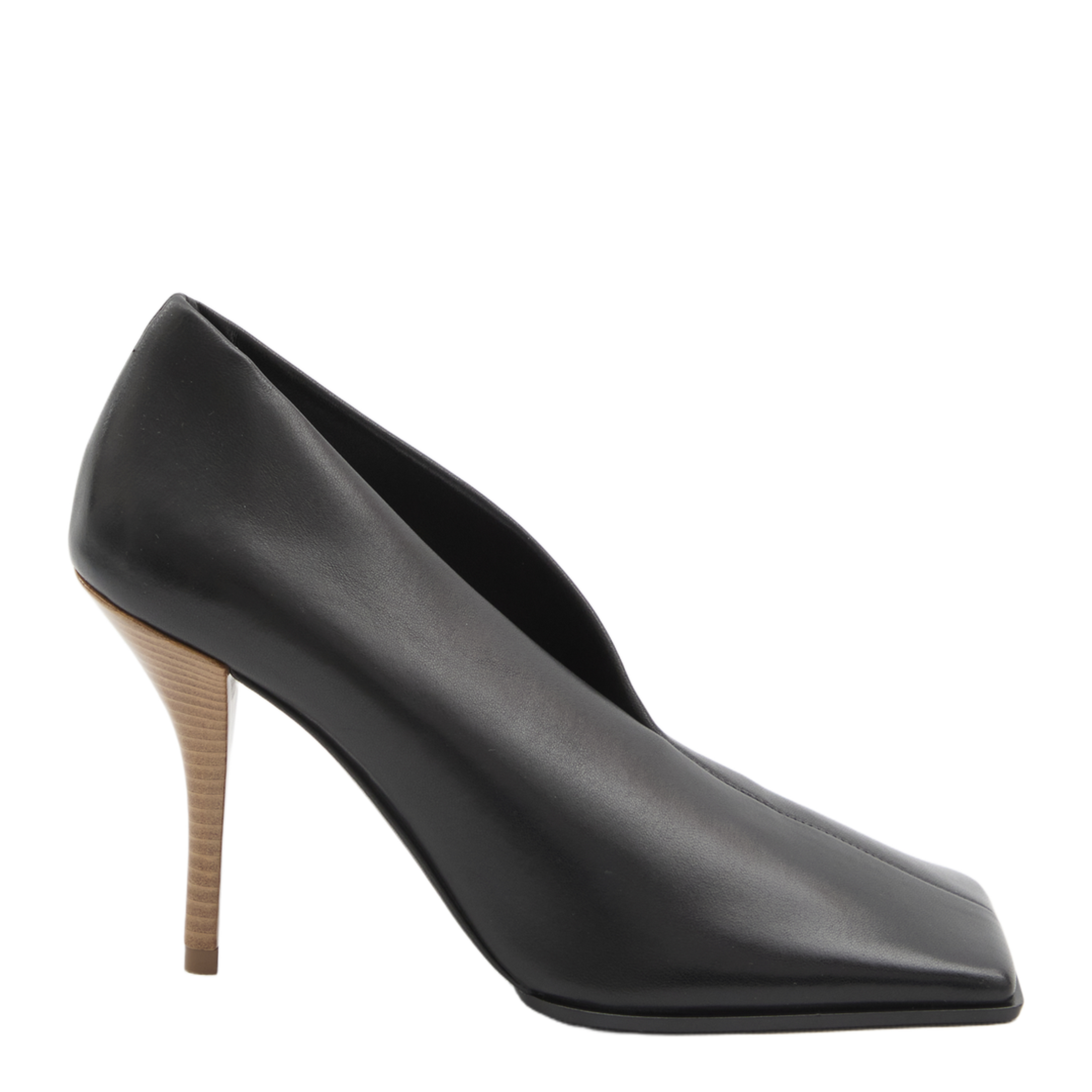 Soft Square Pumps in Leather