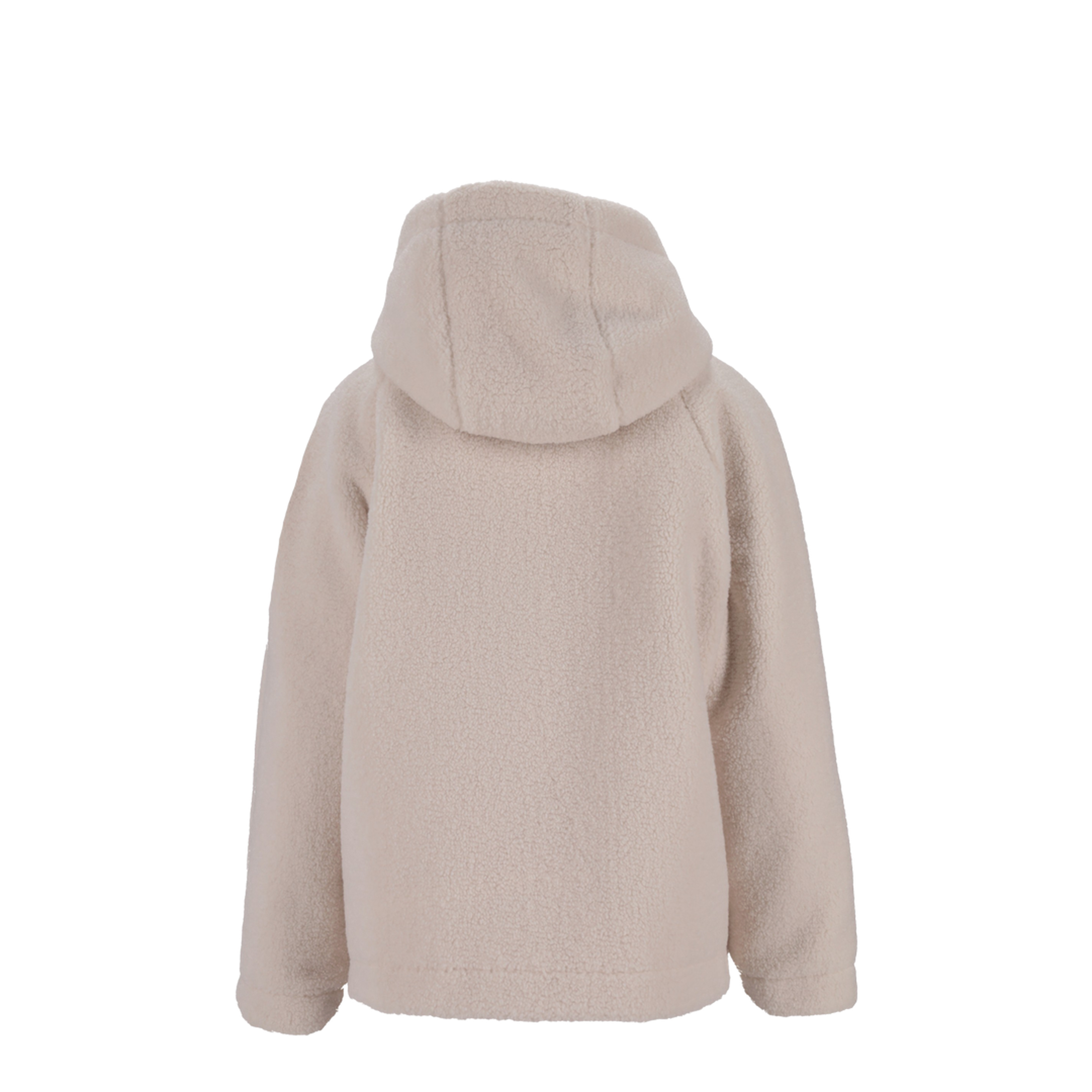 White Yushan Reversible Teddy Short Padded Jacket