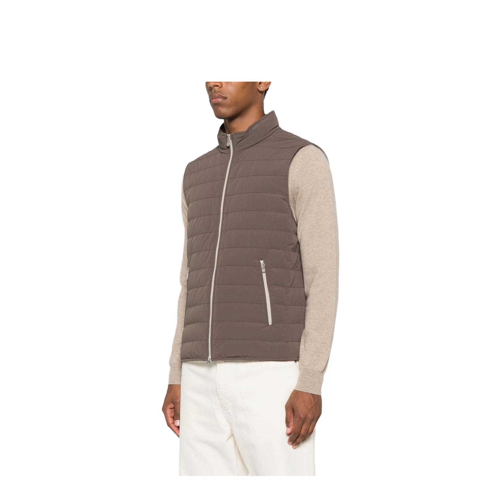 Quilted Jacket Brown