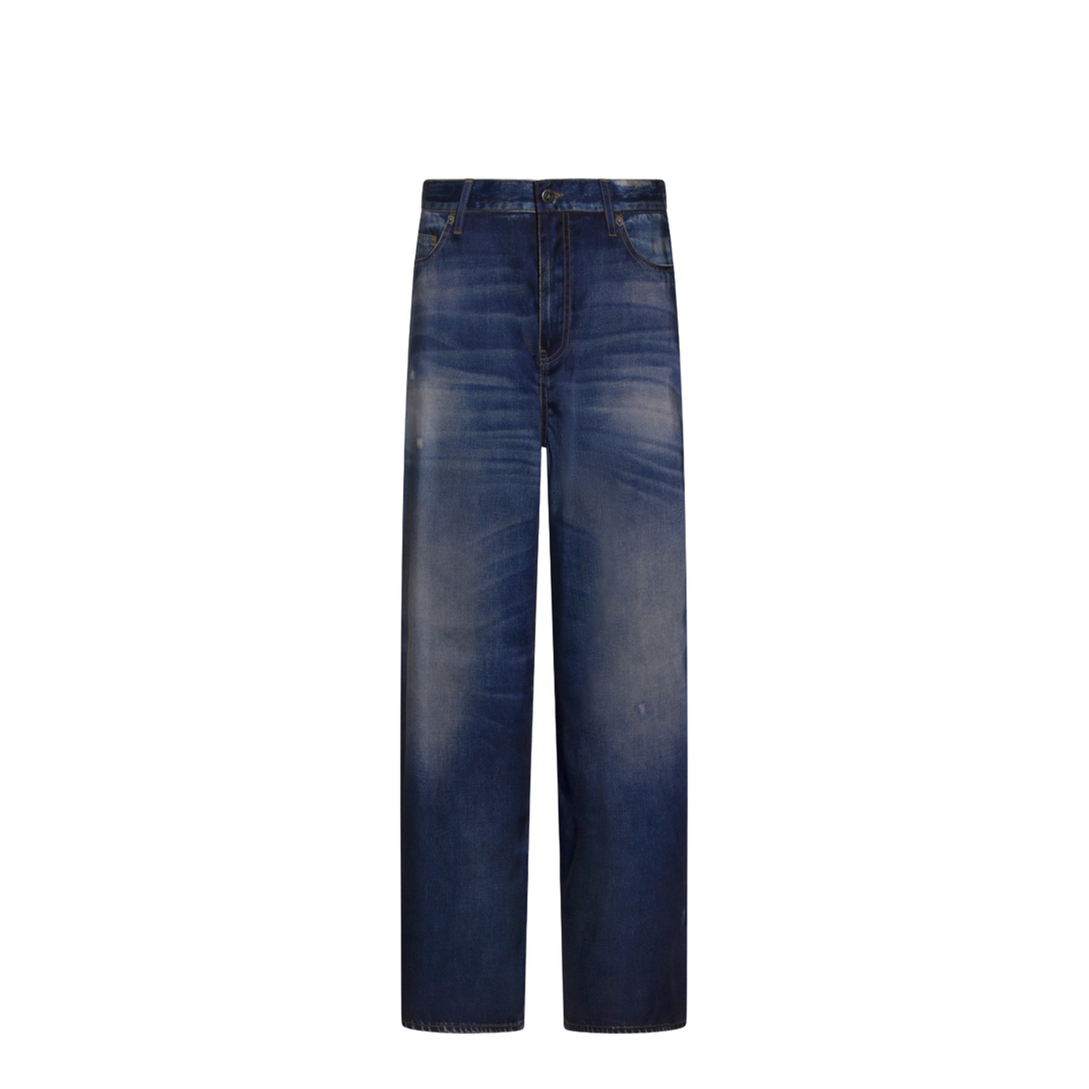 Printed Pants Jeans Effect