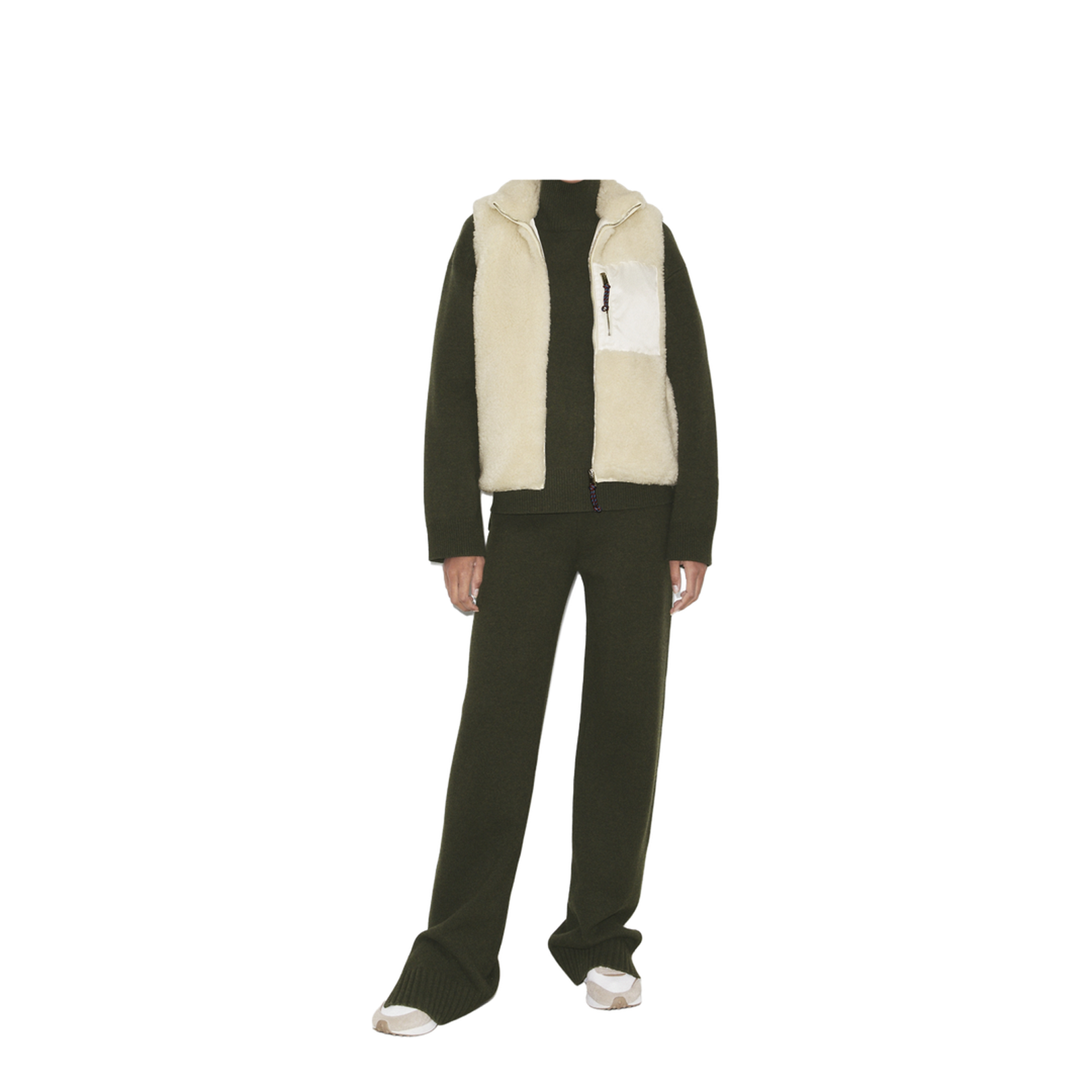 Colorblock Highpile Vest