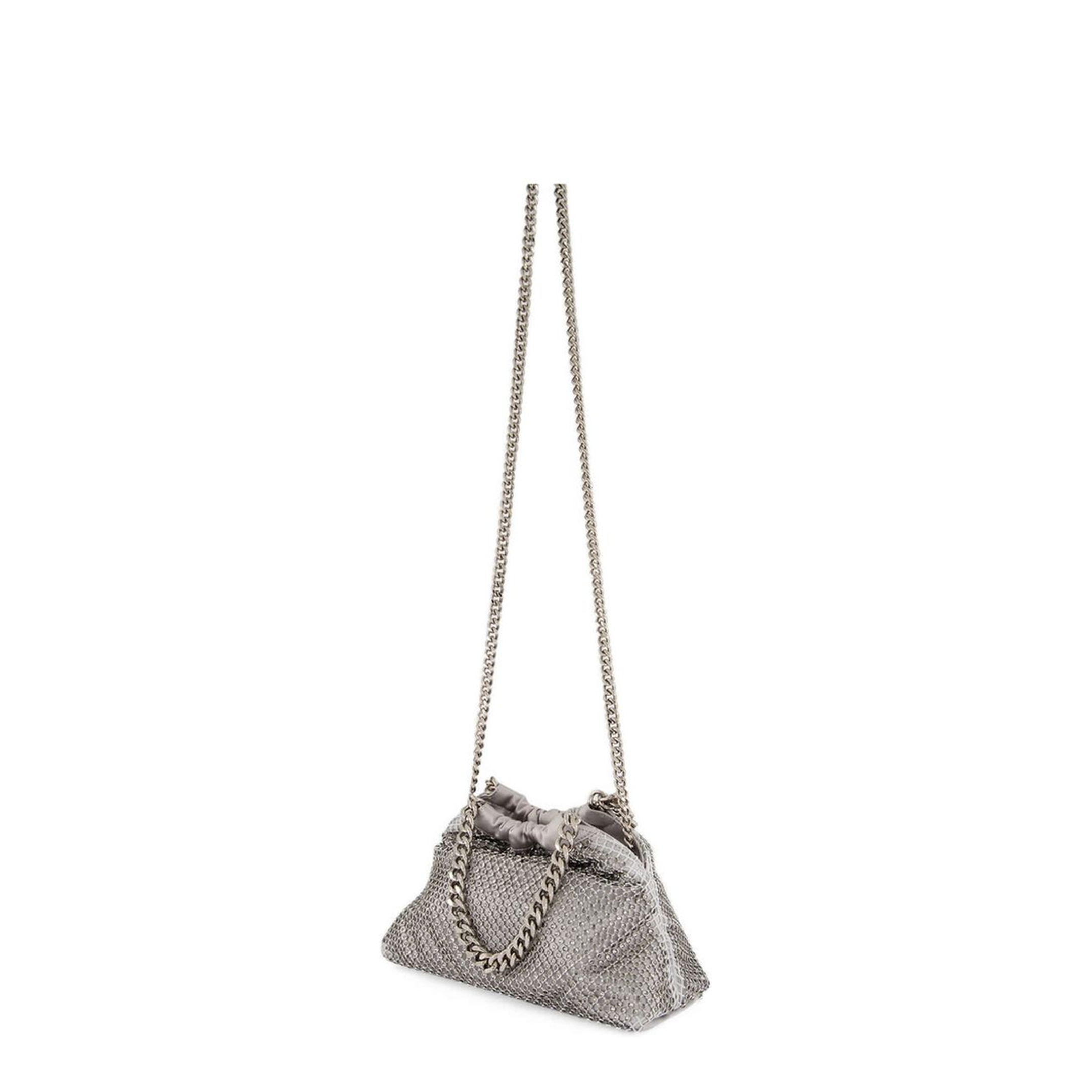 Black Falabella Mini Drawstring Bag with Drawstring Closure