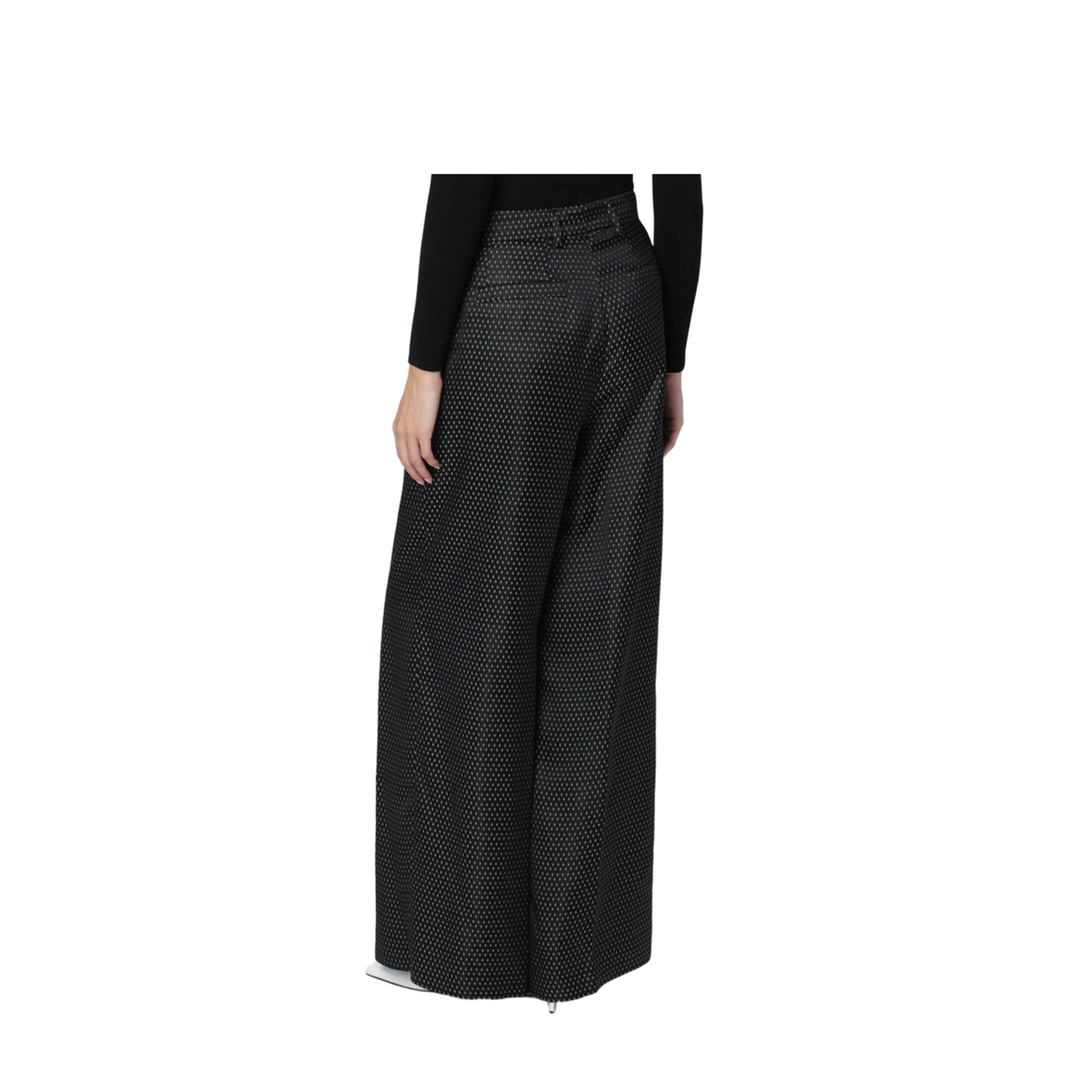Black Jacquard Trousers