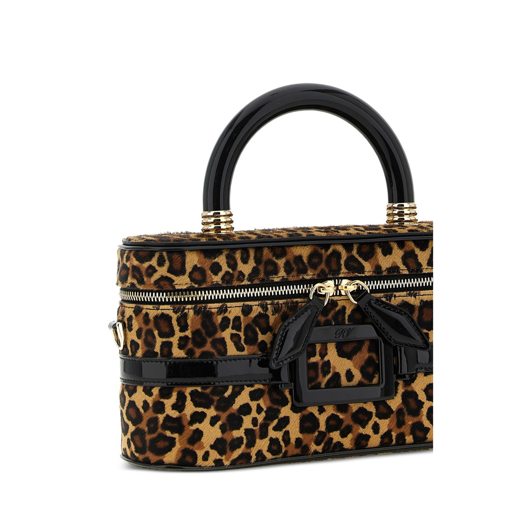 Belle Vivier Mini Haircalf Vanity Bag - Multicolor