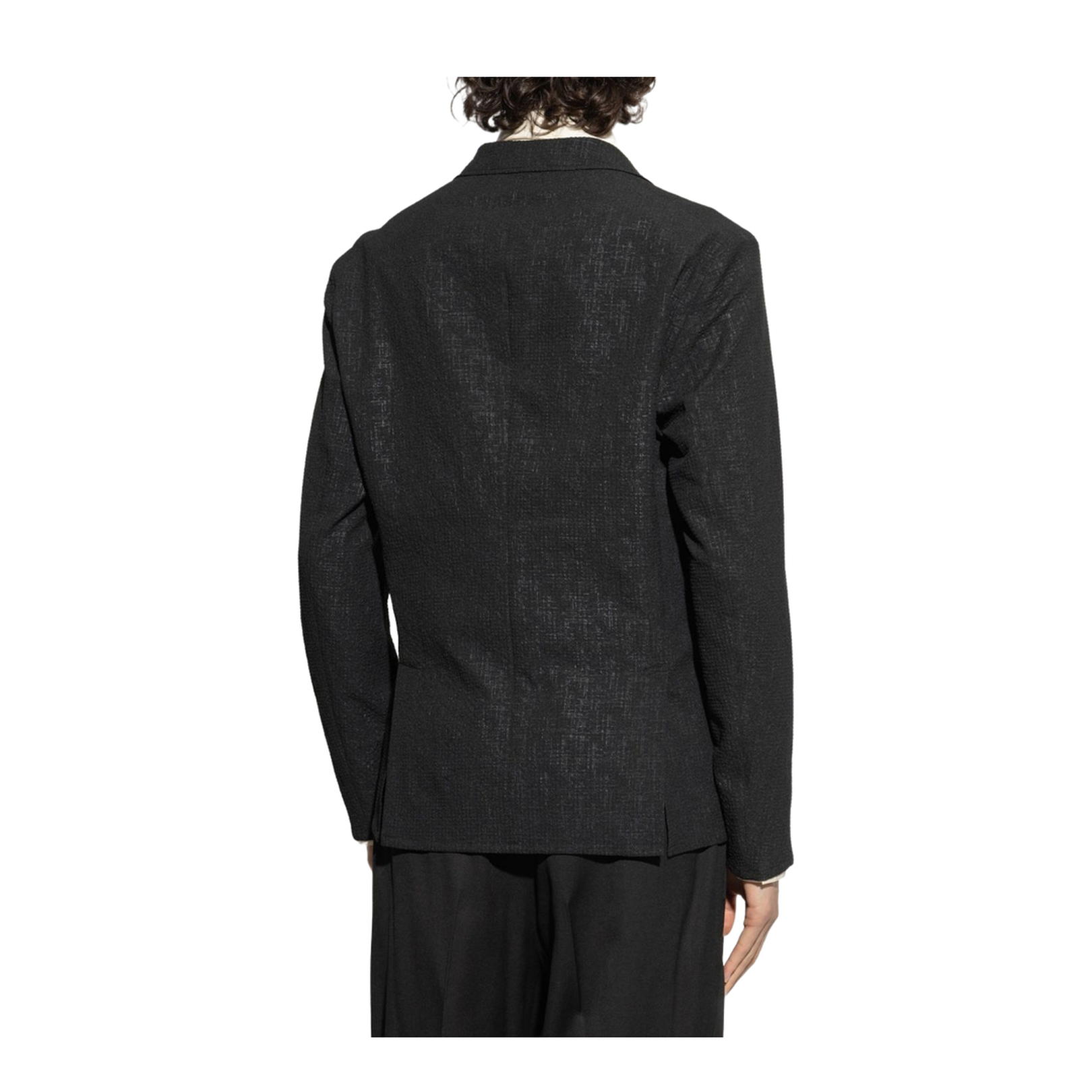Black Front Button Jacket