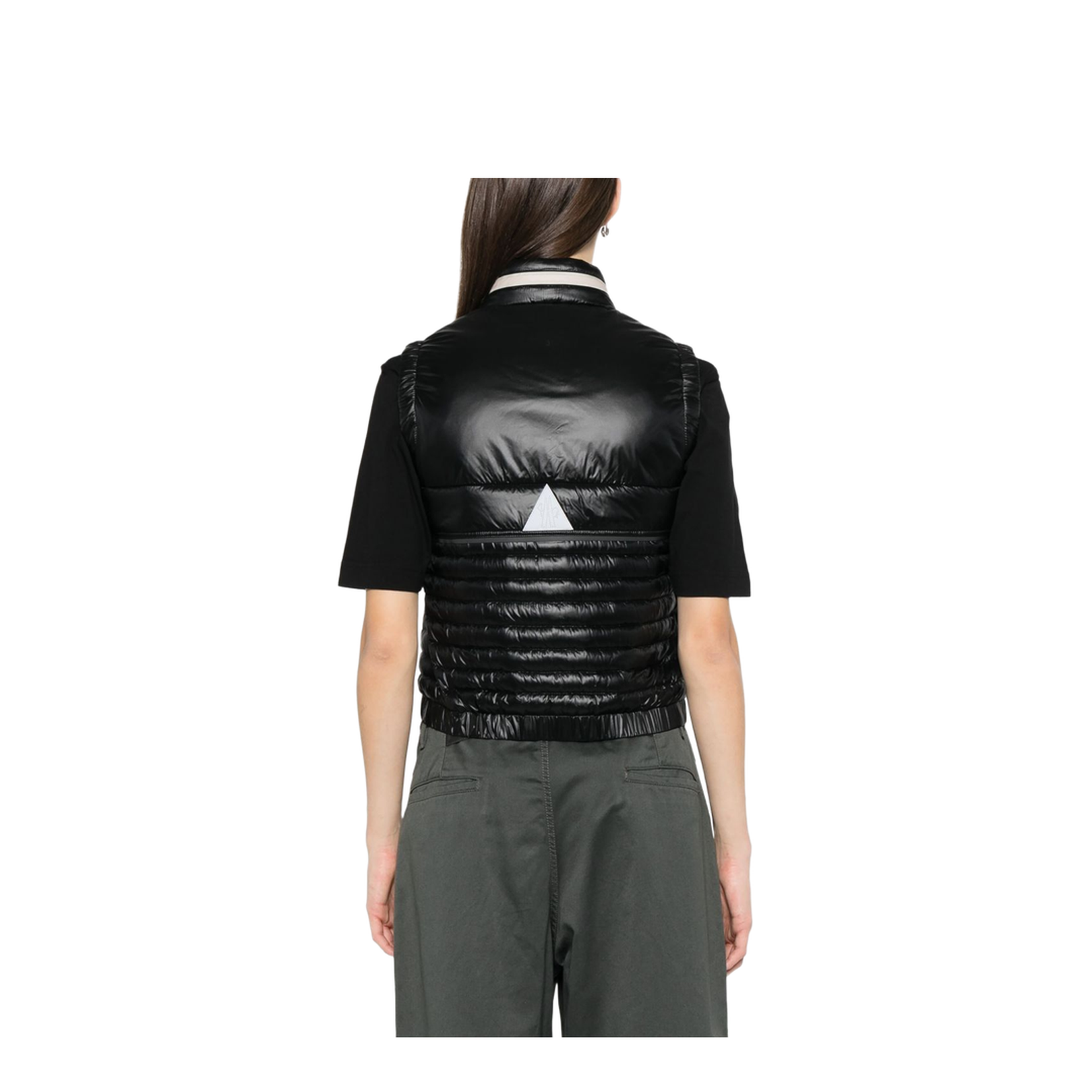 Black Nylon Gumiane Down Jacket