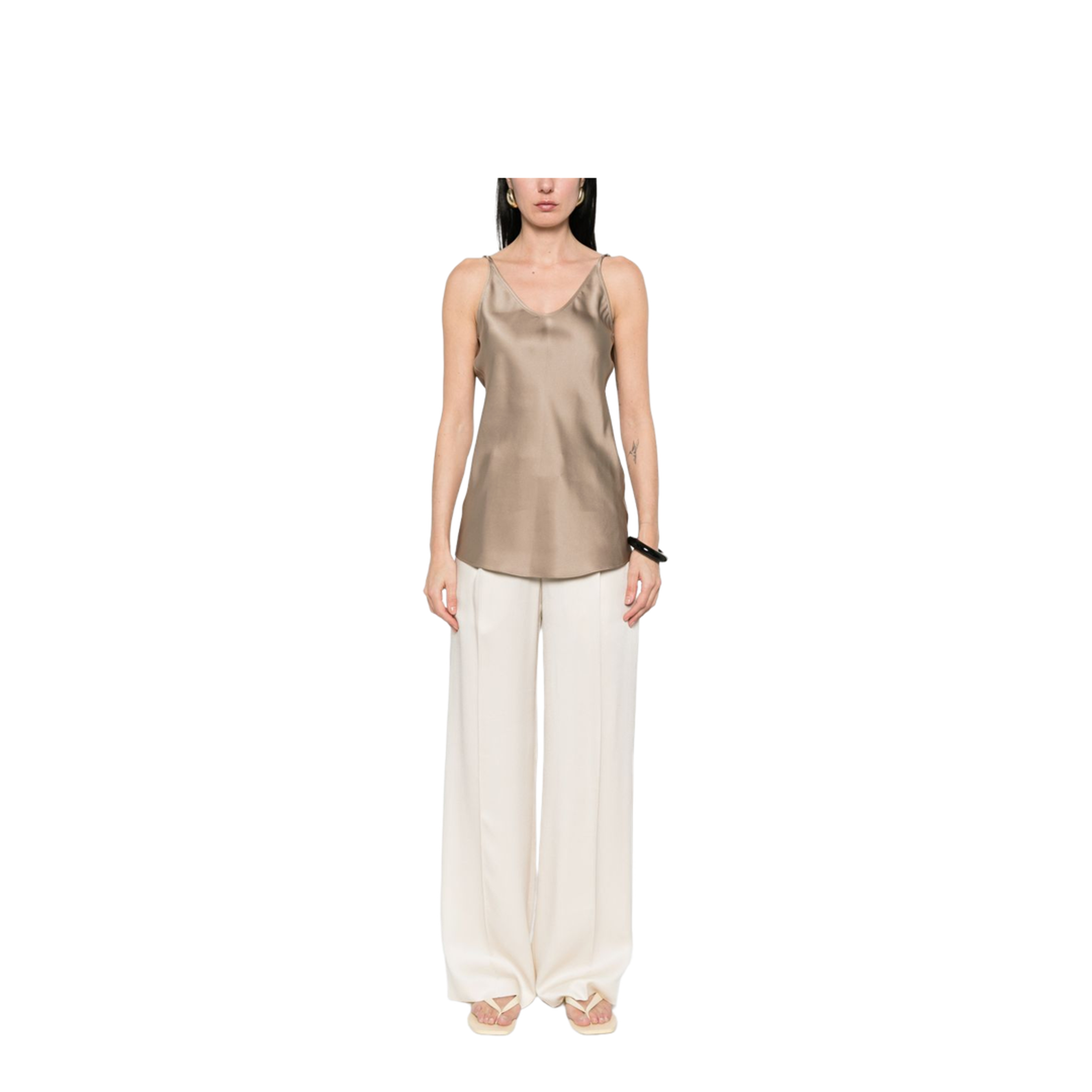 Women's Silk Top Gold