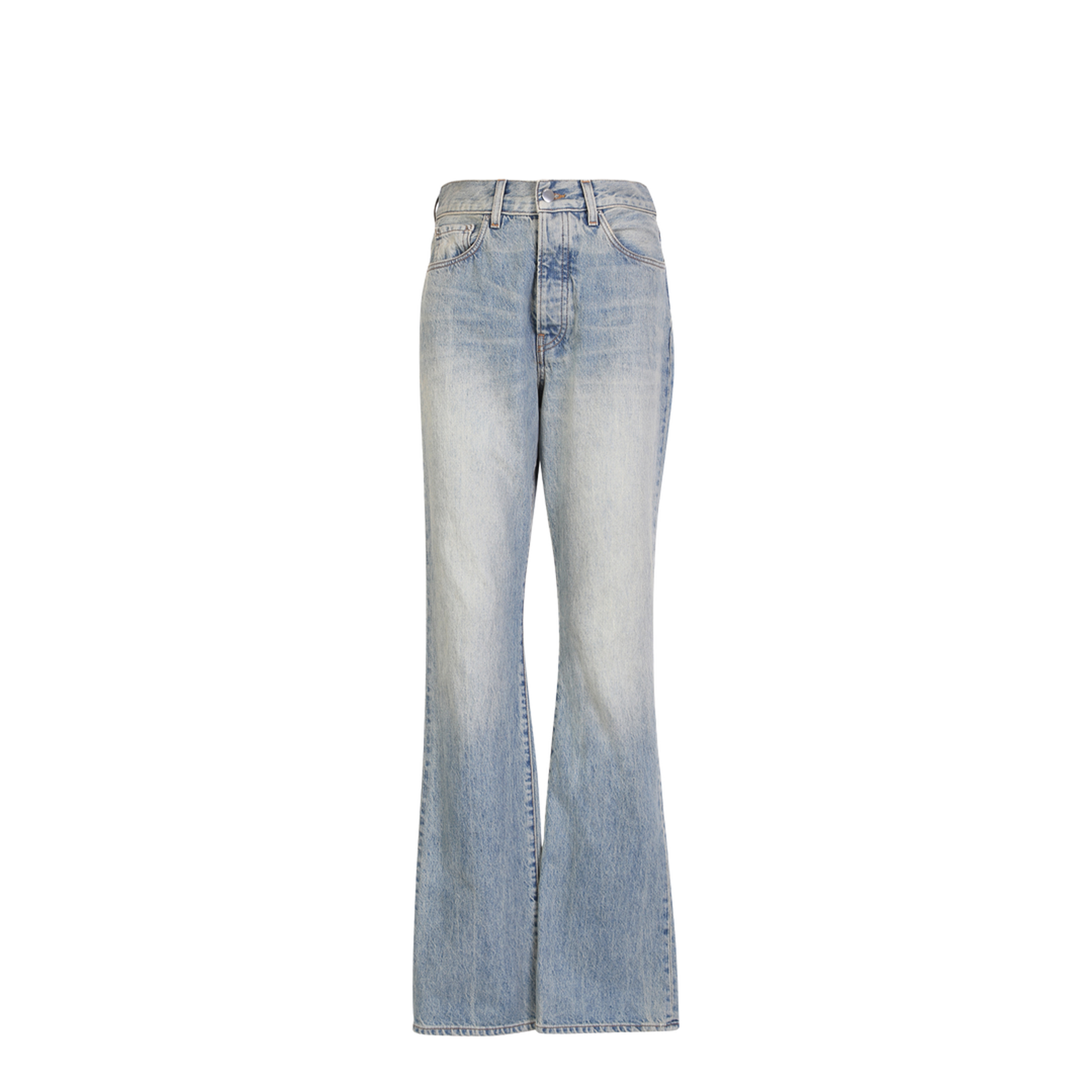 High-waisted bootcut jeans