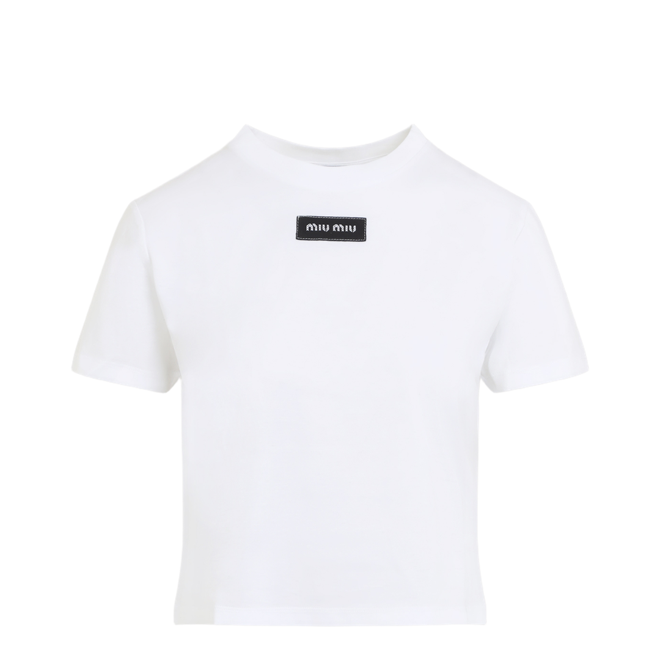 MAYFEYR - Miu Miu - Logo Patch T-Shirt - MJNA45SOOO6398