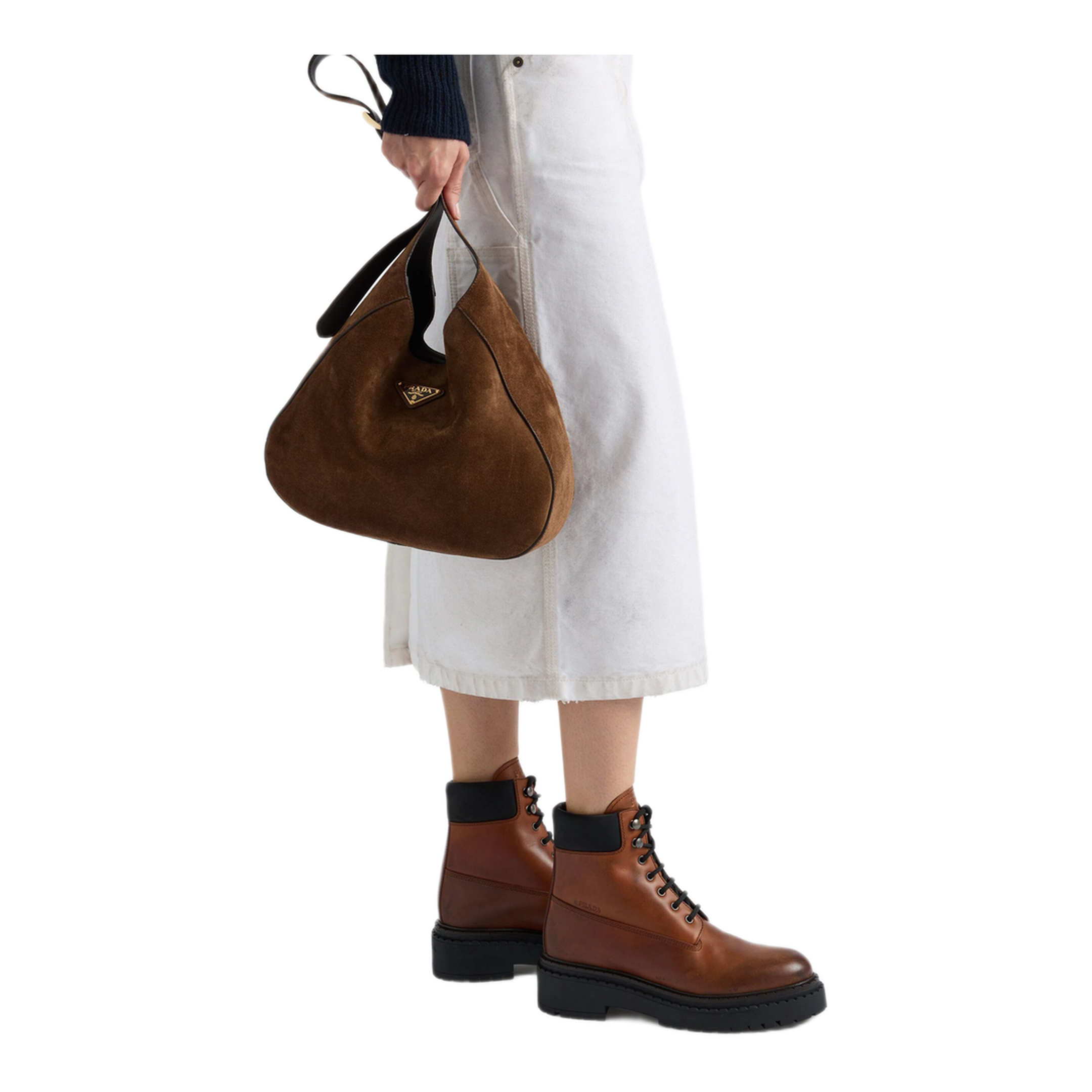 MAYFEYR - Prada - Leather And Re-Nylon Booties - 1T704NFG0553LPPF0046