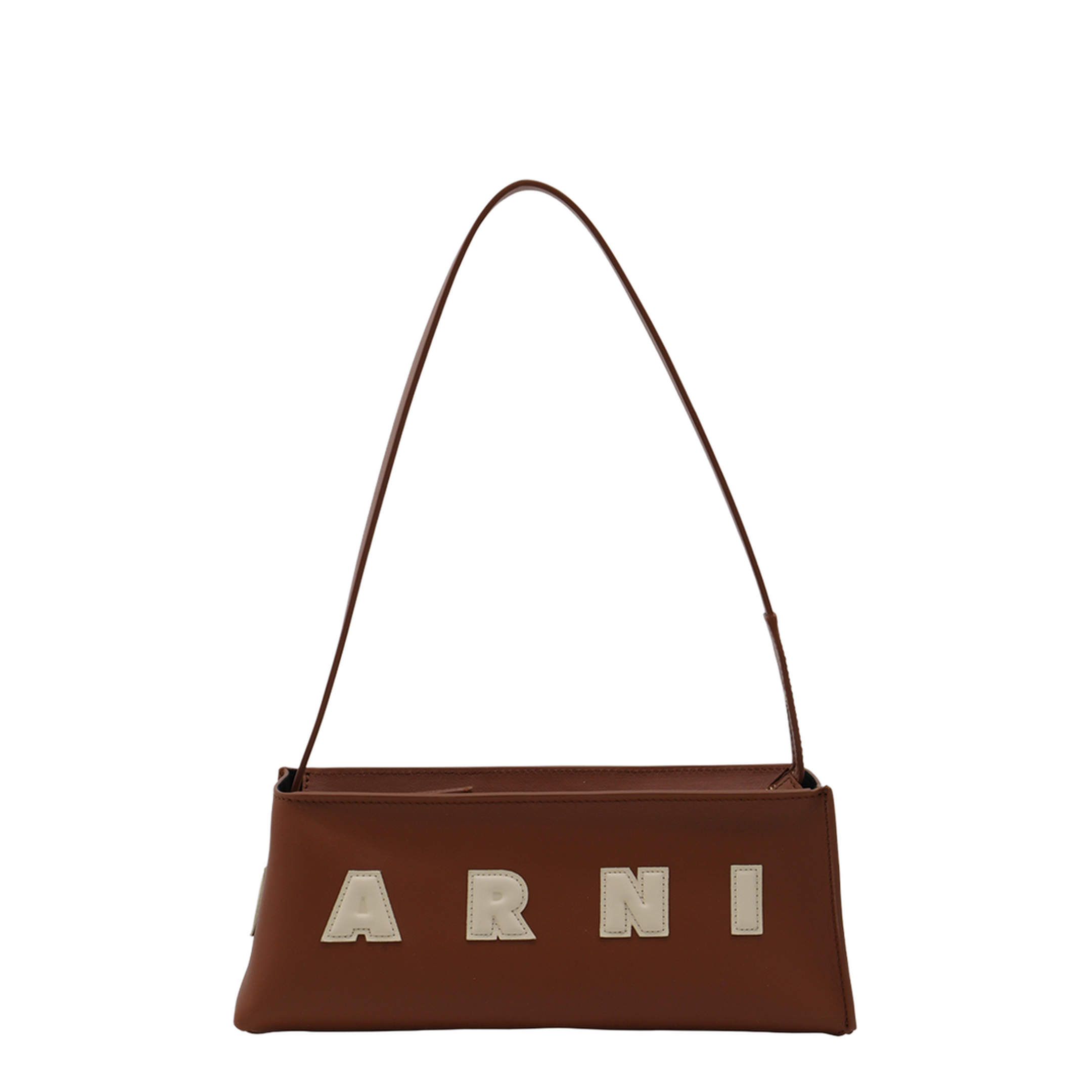 Museo Compact Baguette Bag Calfskin - Moca/Ivory