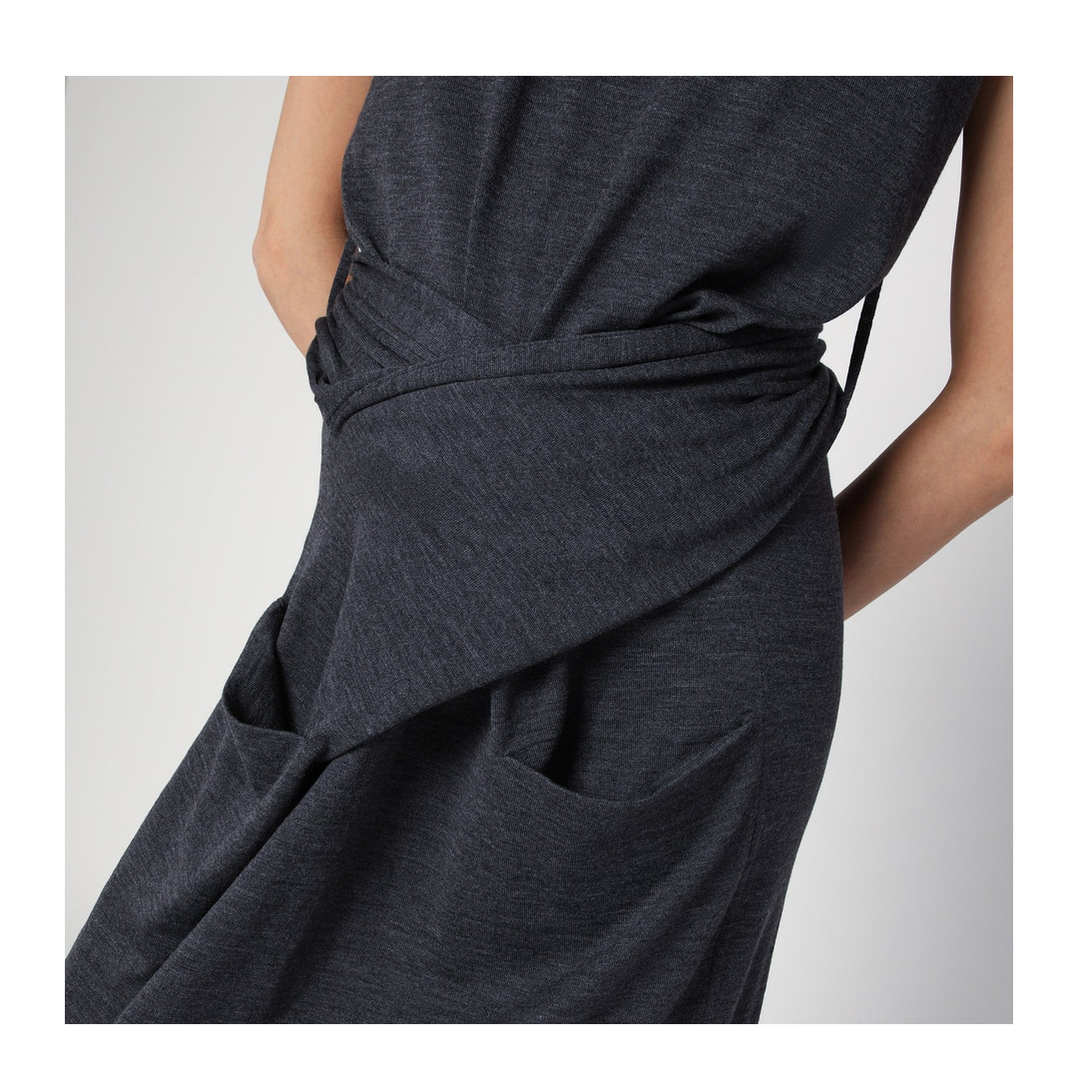 Gathered Neck Volume Dress