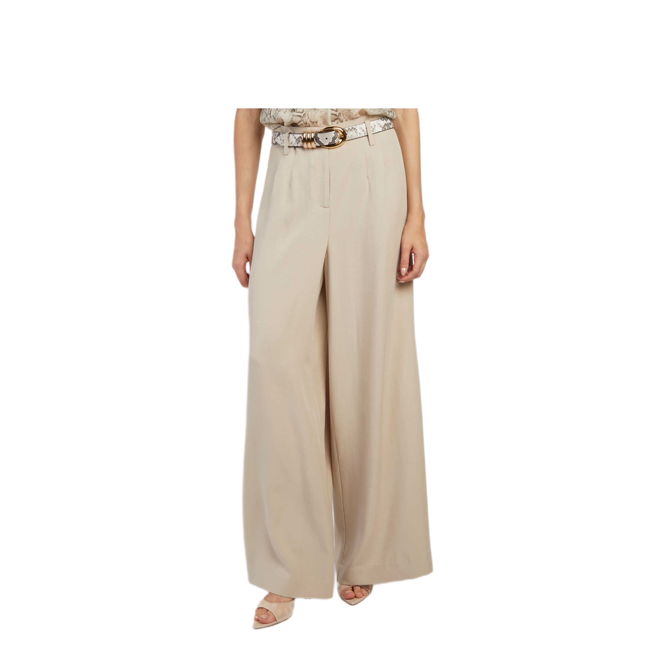 MAYFEYR - Federica Tosi - Beige Wide Leg Pants - 4081240335