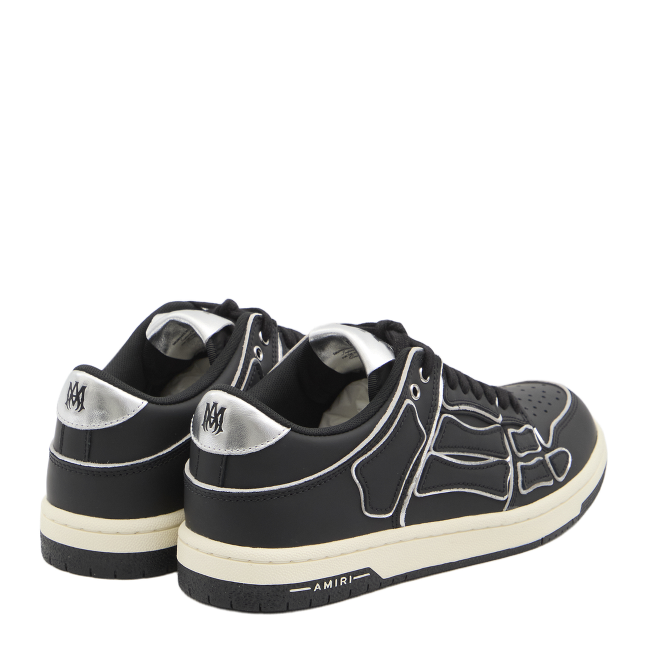 Skel Top Low Black Sneaker With Logo Patch