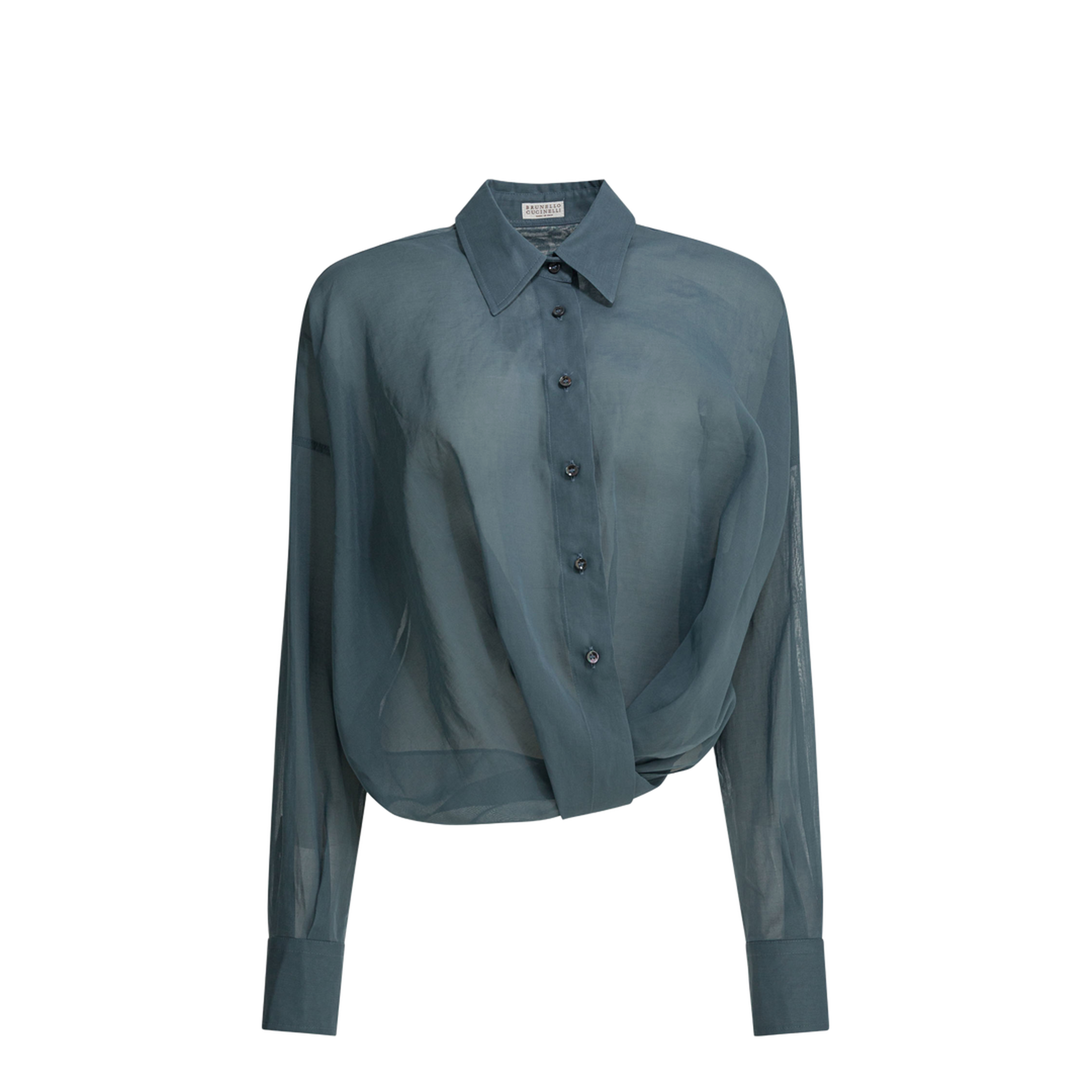 Women's Taffeta Shirt Blue