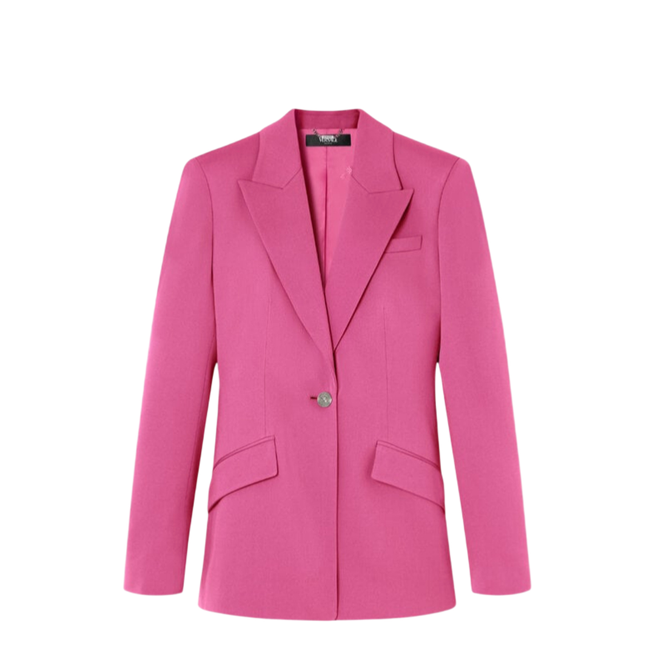 Wool Blazer with Closed Lapels