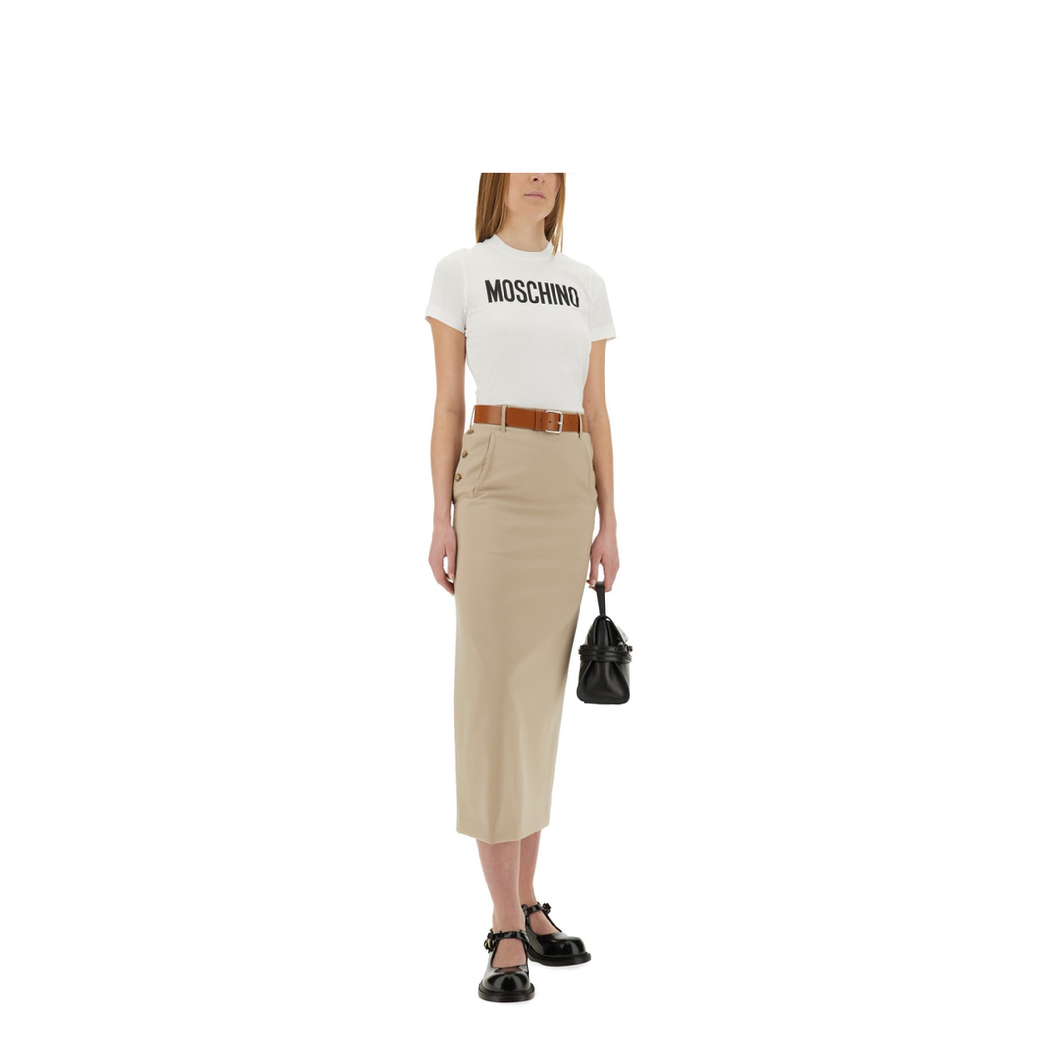 Tailored Twist Long Skirt