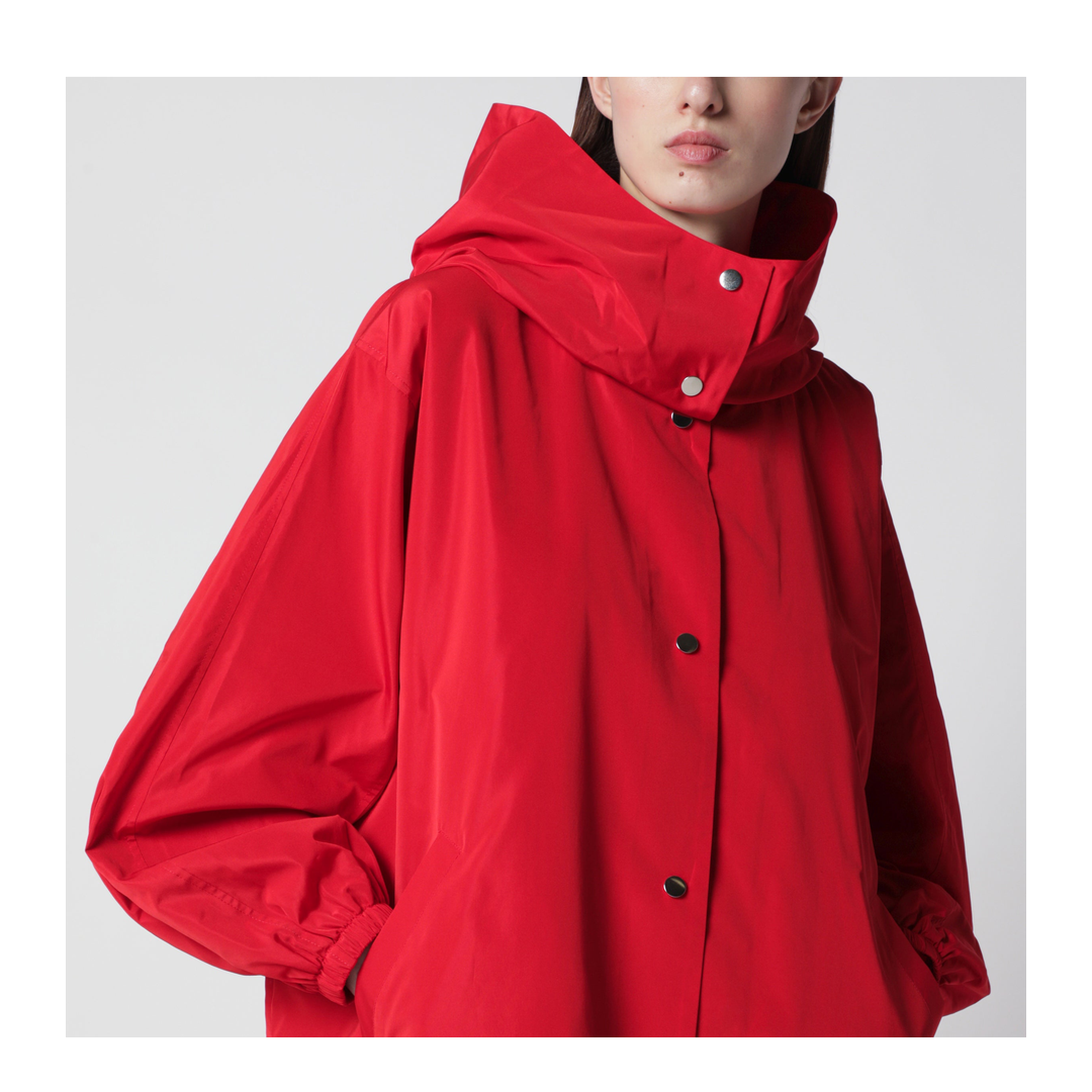 MAYFEYR - Róhe - Red Oversize Coat In Silk Blend Fabric - 419-10-168PL600