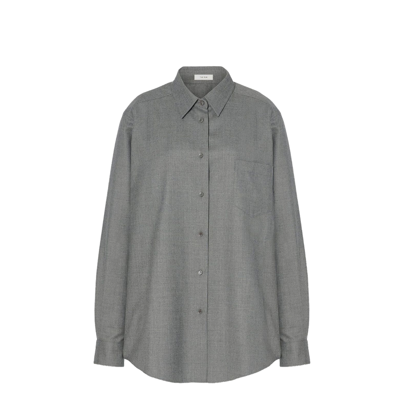 Pino Shirt Grey in Virgin Wool