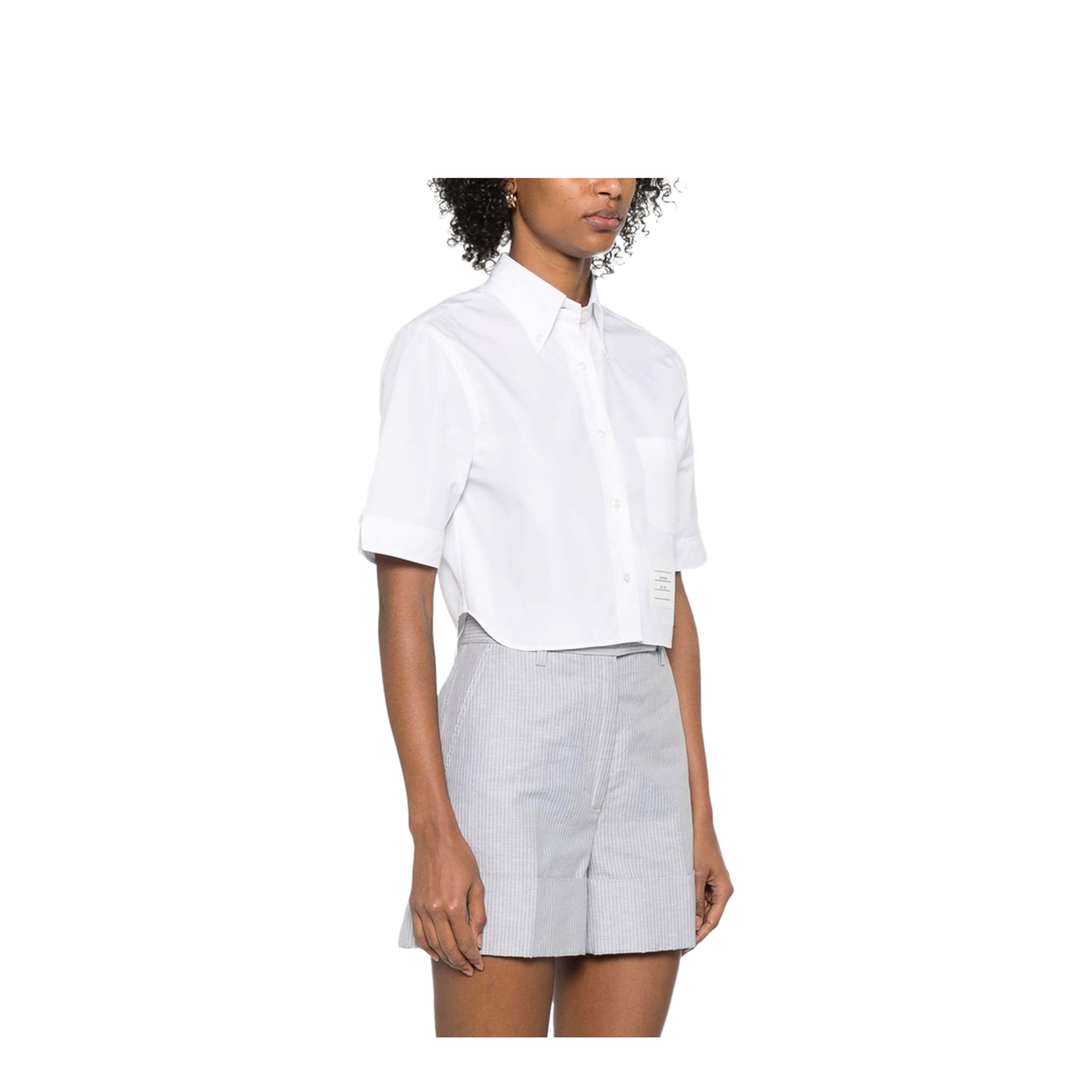 Cotton Cropped Shirt