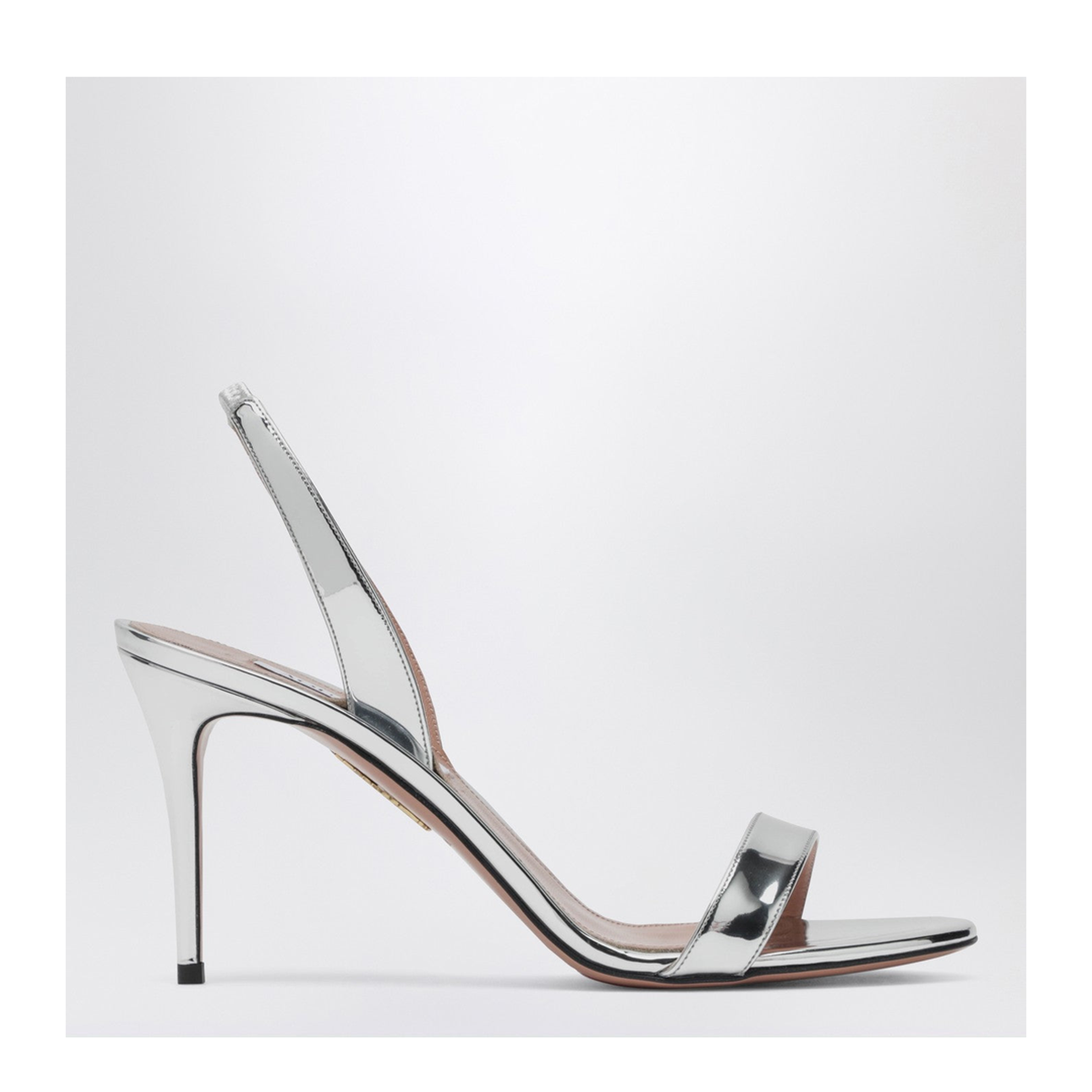 So Nude 85 Silver Sandals