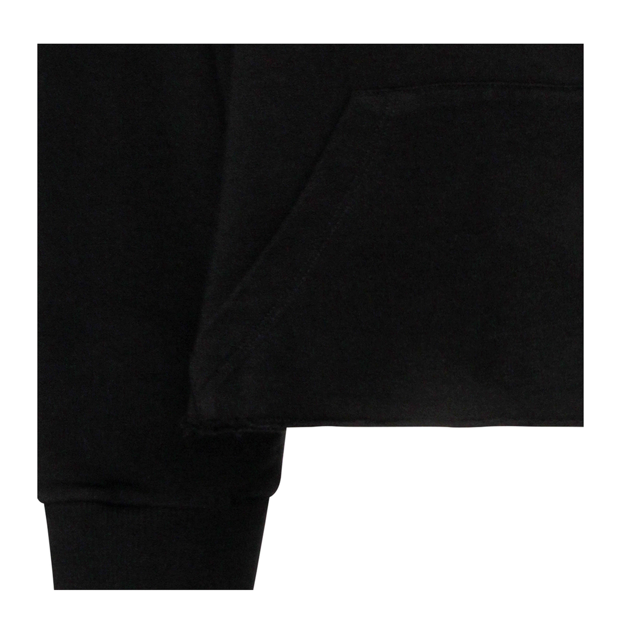 Black Cotton Hoodie