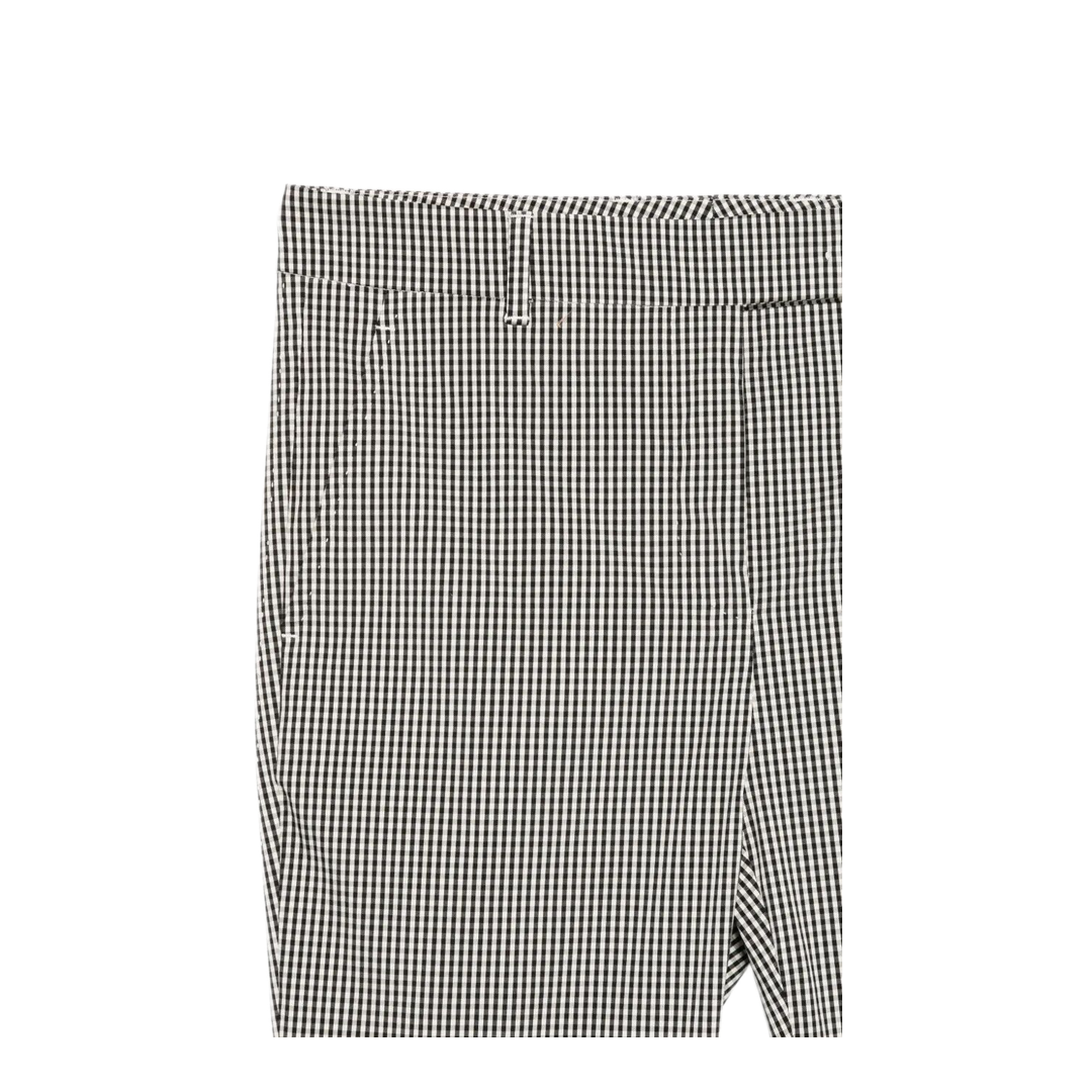 MAYFEYR - INCOTEX - Gingham Pattern Straight Leg Trousers - 173868D6606990