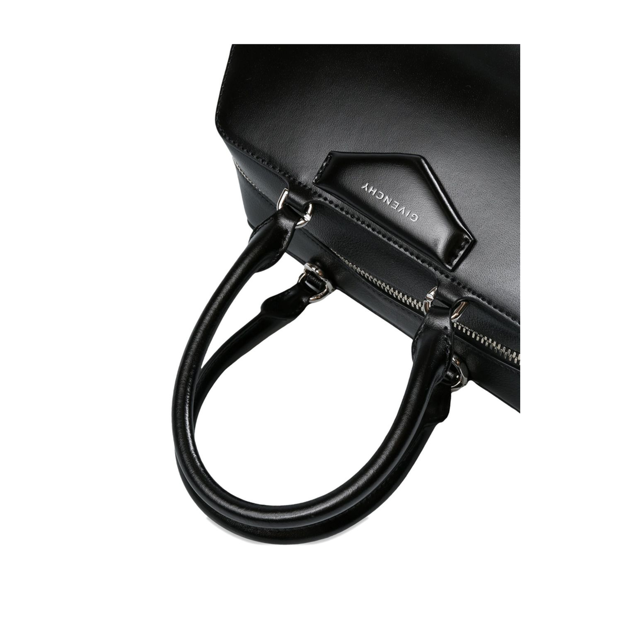 Small Antigona East-West Bag in Box Leather