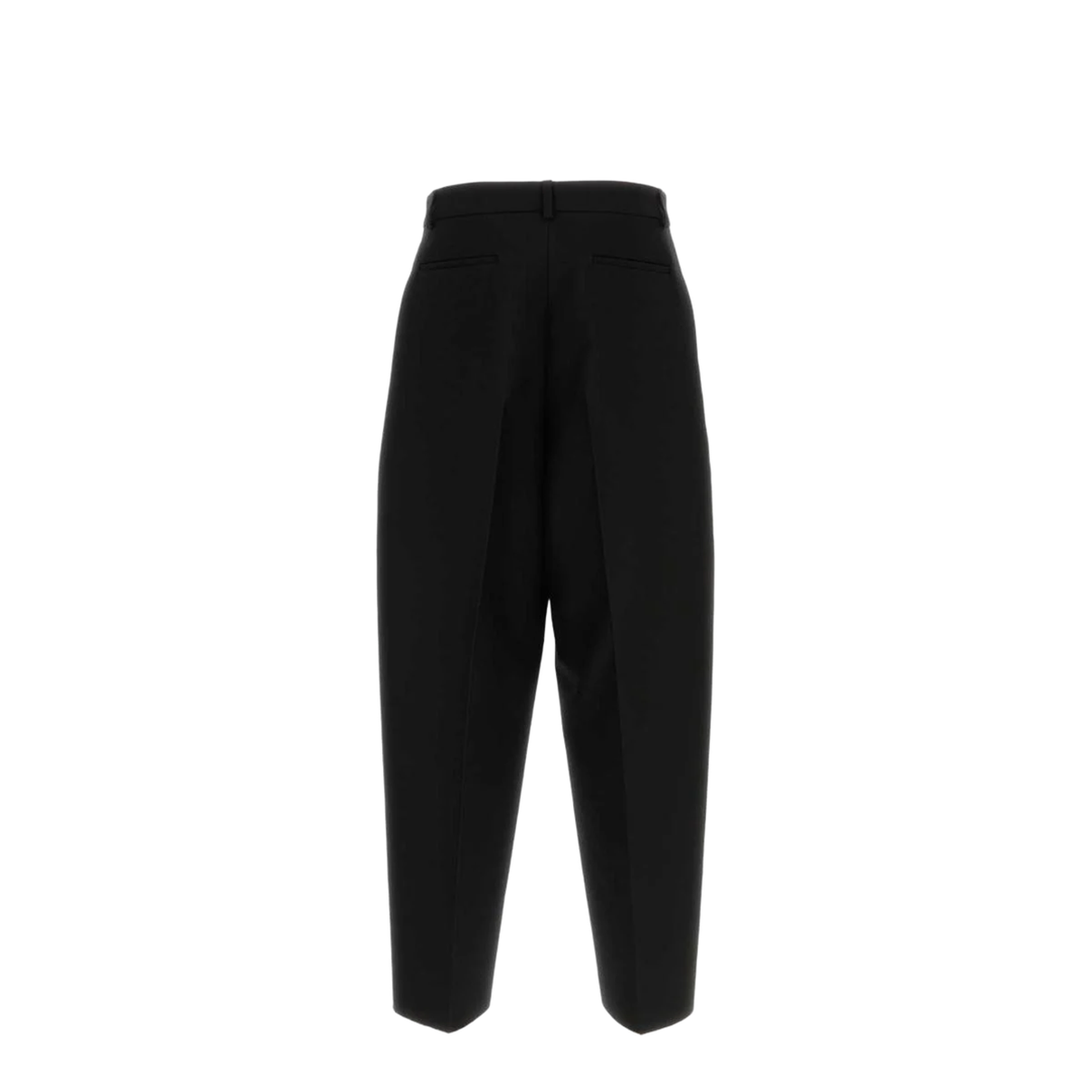 Black Wool Blend Pant