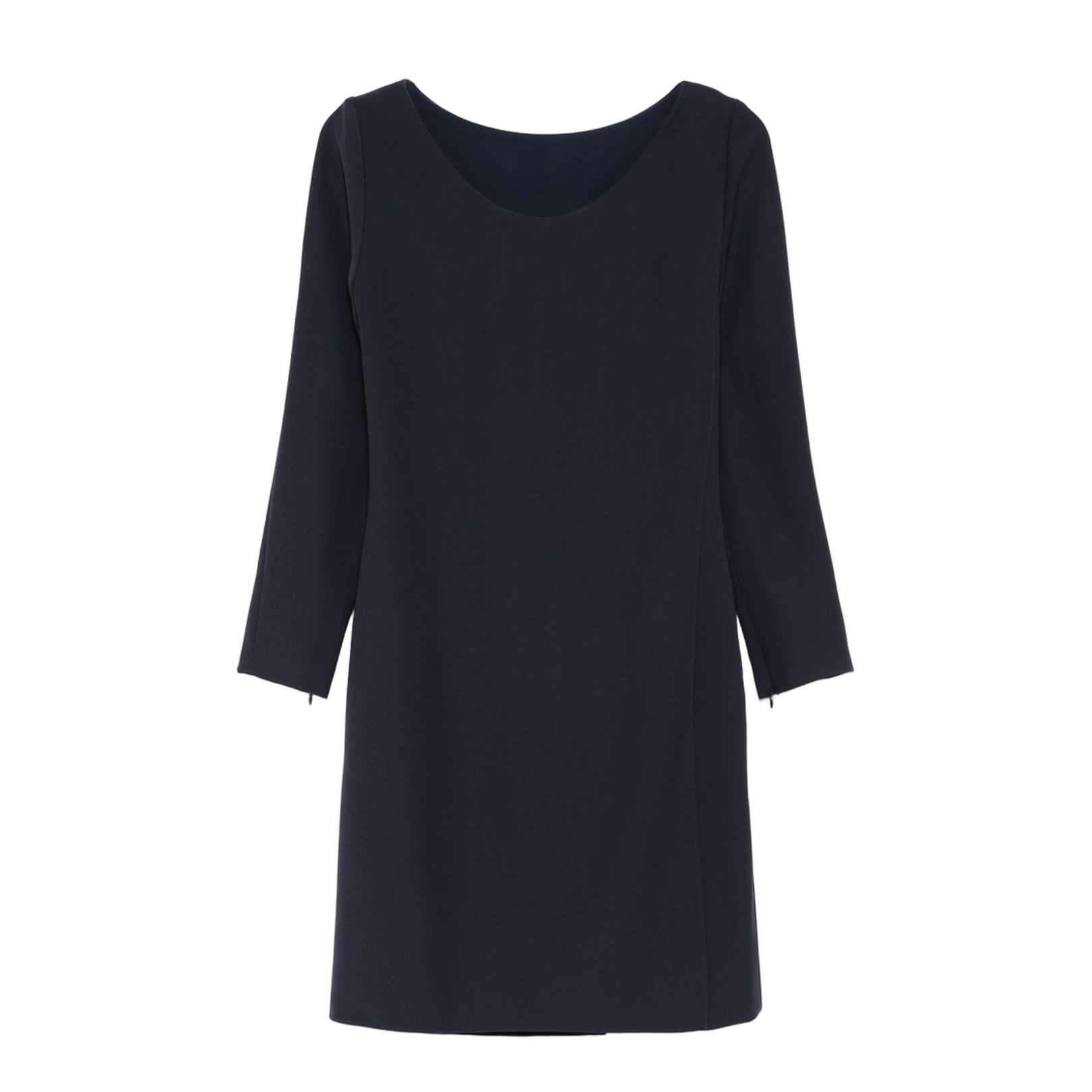 Prussian Blue Overlapping Panel Cady Dress
