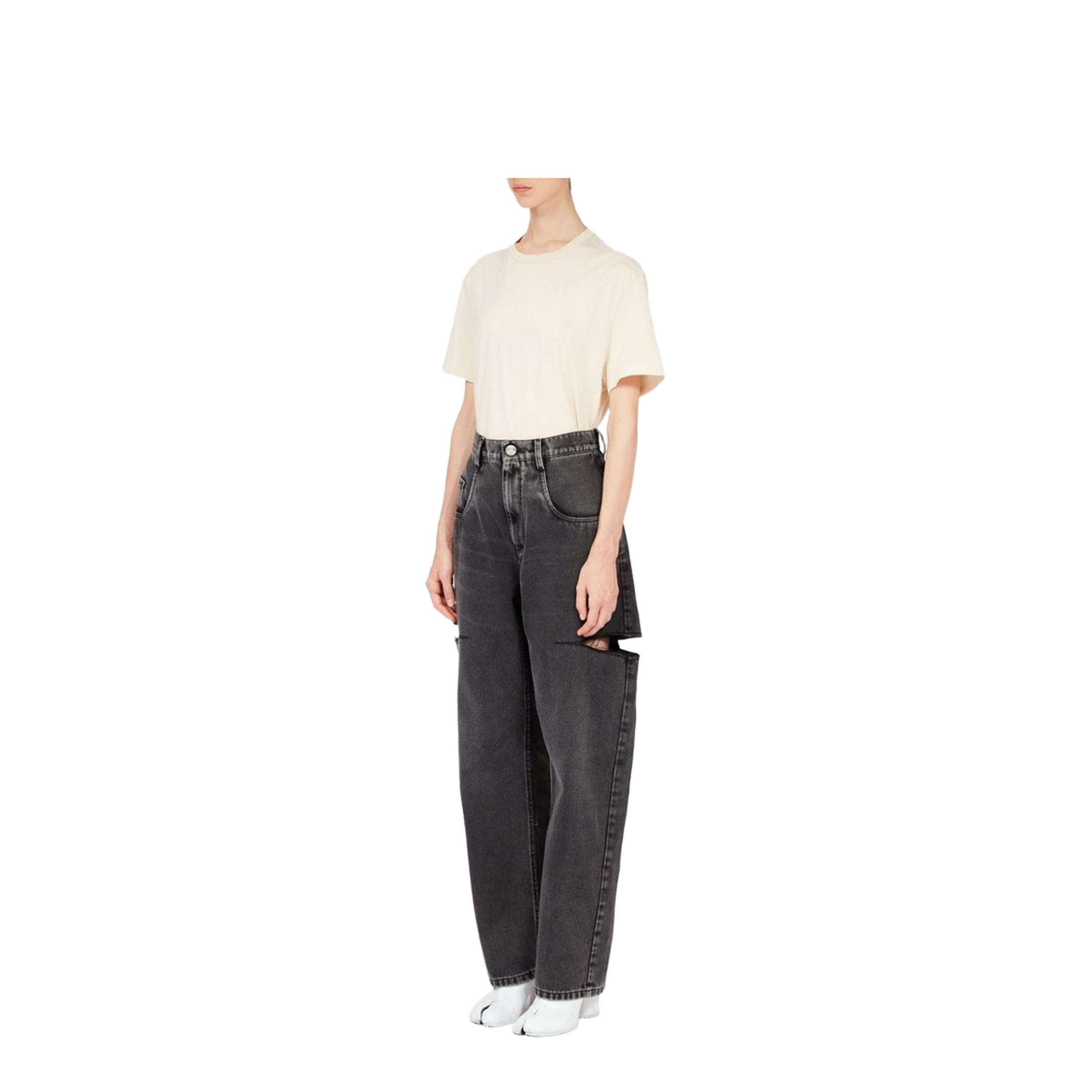 Jeans Con Dettaglio Cut Out