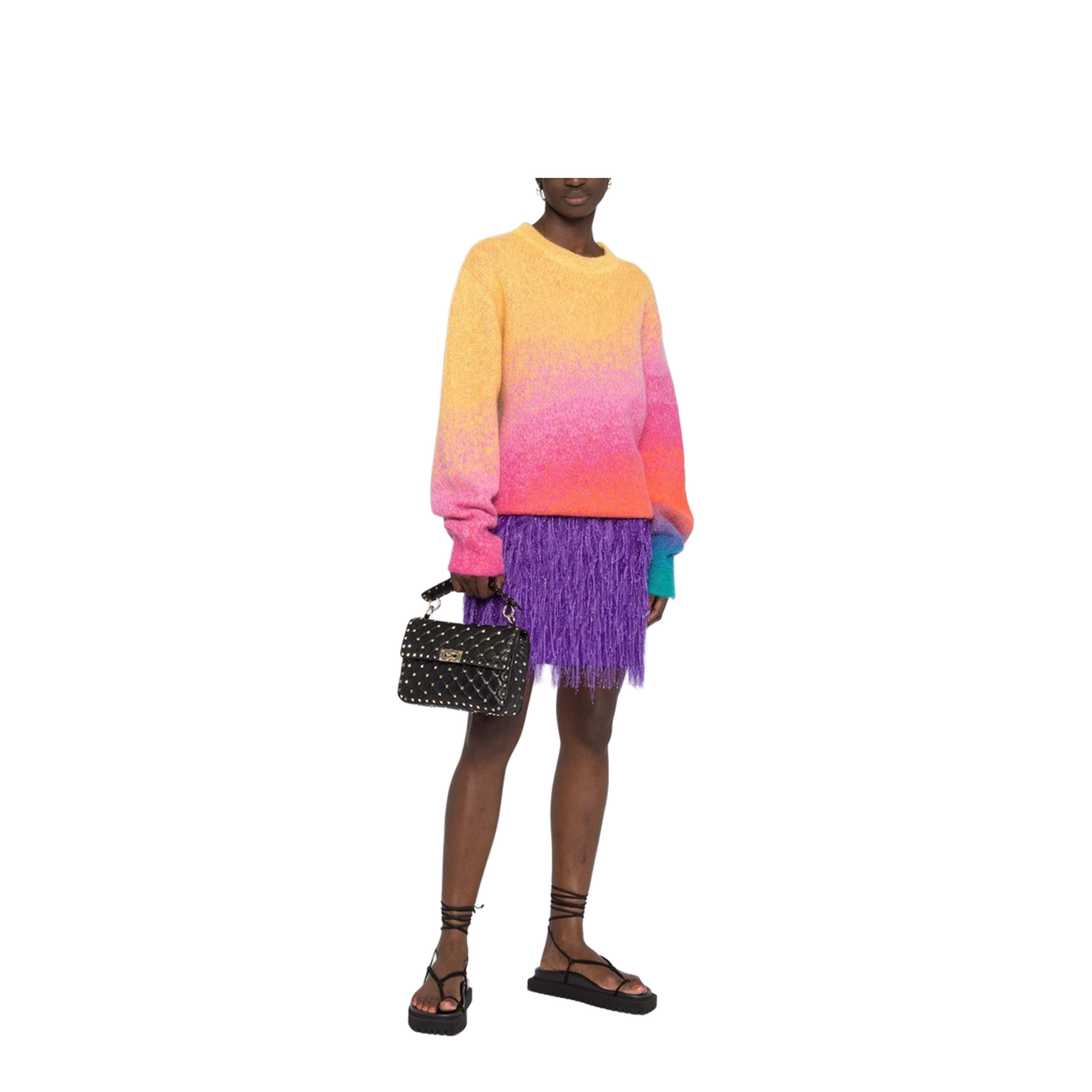Medium Shoulder Bag Spike Rockstud
