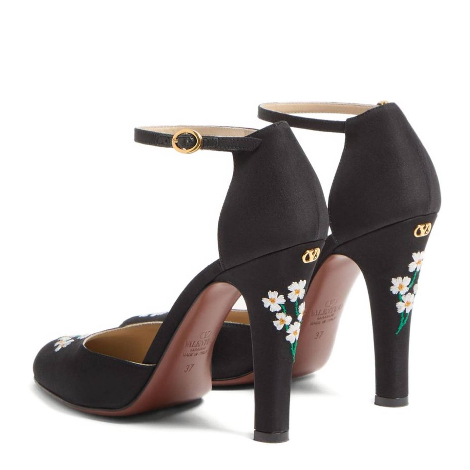 Embroidered Pumps - Black