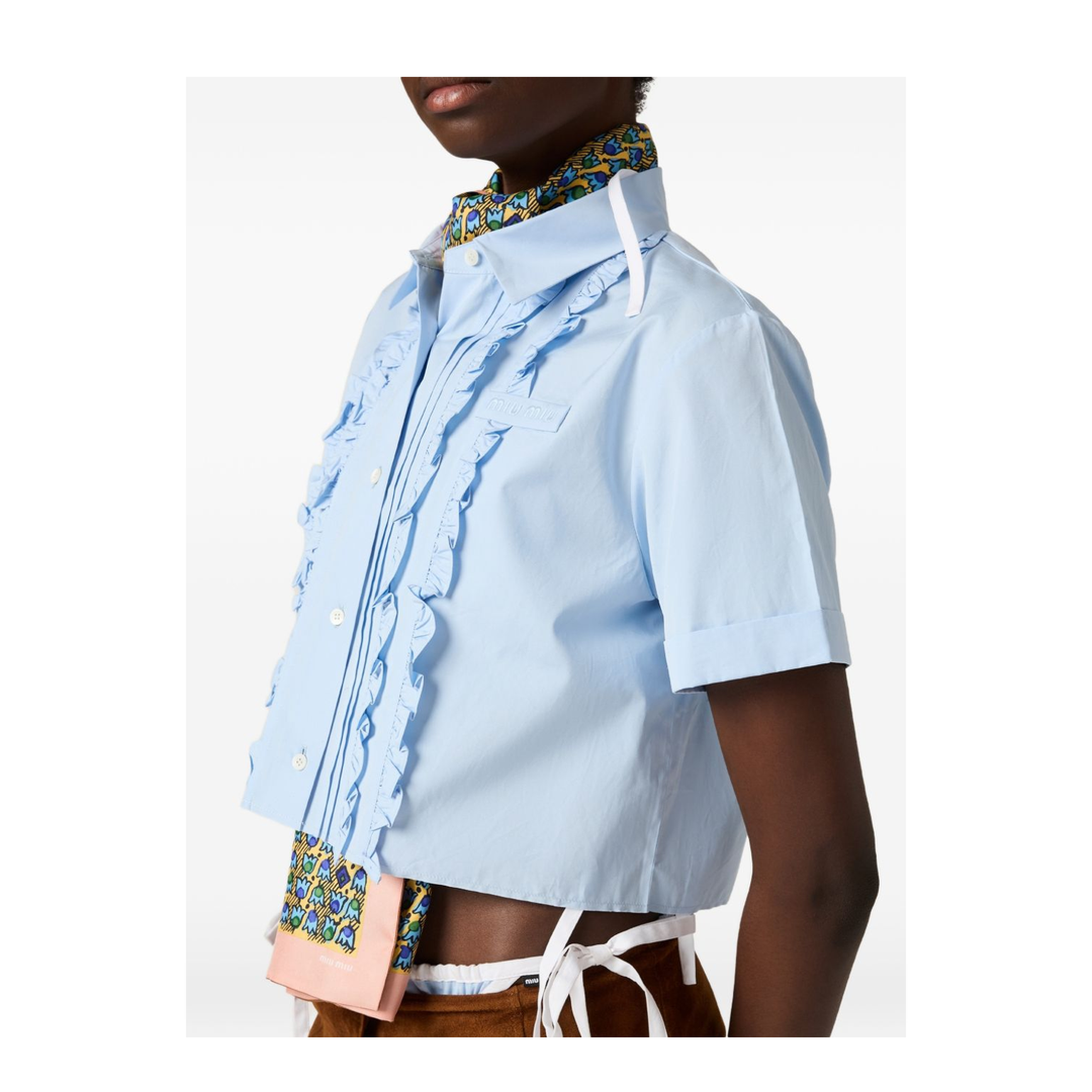 MAYFEYR - Miu Miu - Clear Blue Shirts - MK204510RGF0013