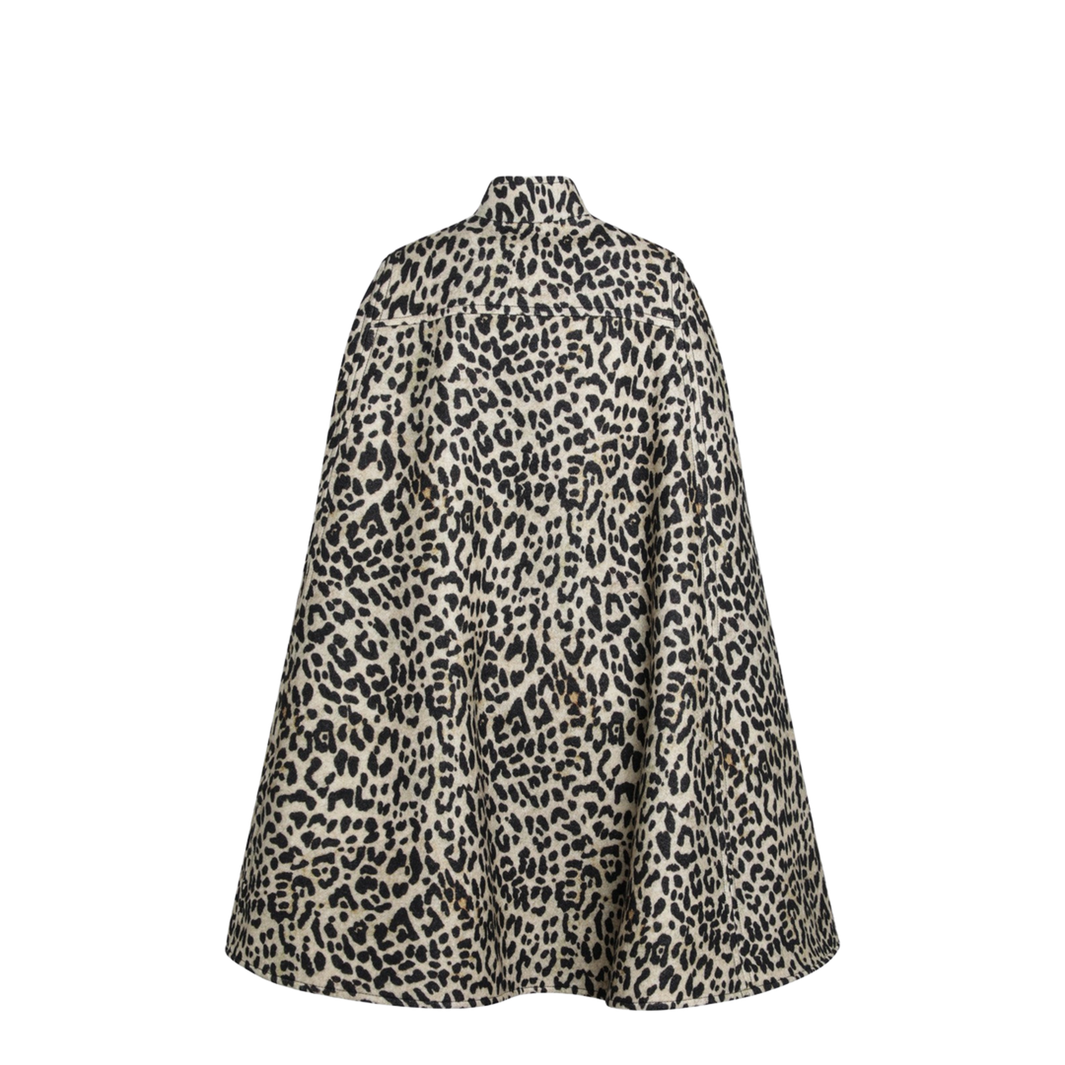 Cape In Wool Animal Print
