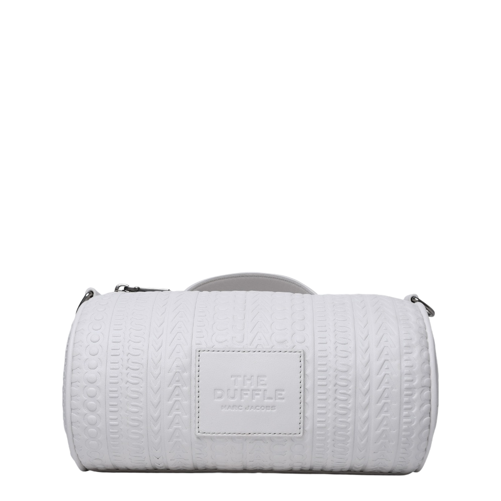 Duffle White Leather Bag