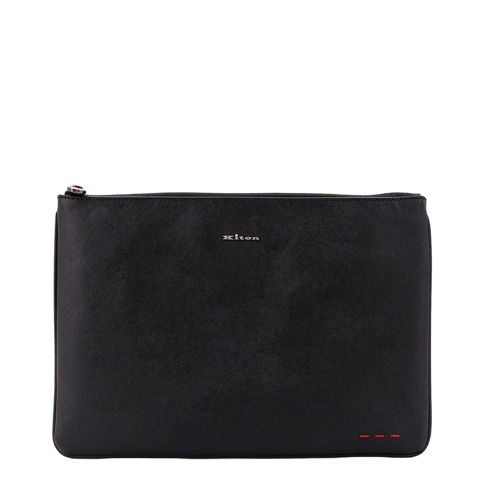 Nylon Clutch Bag with Iconic Logo Embroidery