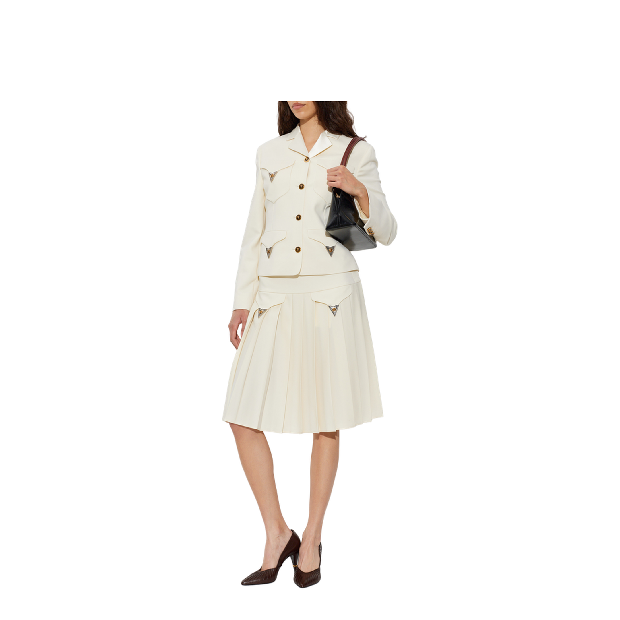 MAYFEYR - Versace - Blazer With Appliqués - 10254491A183051W740