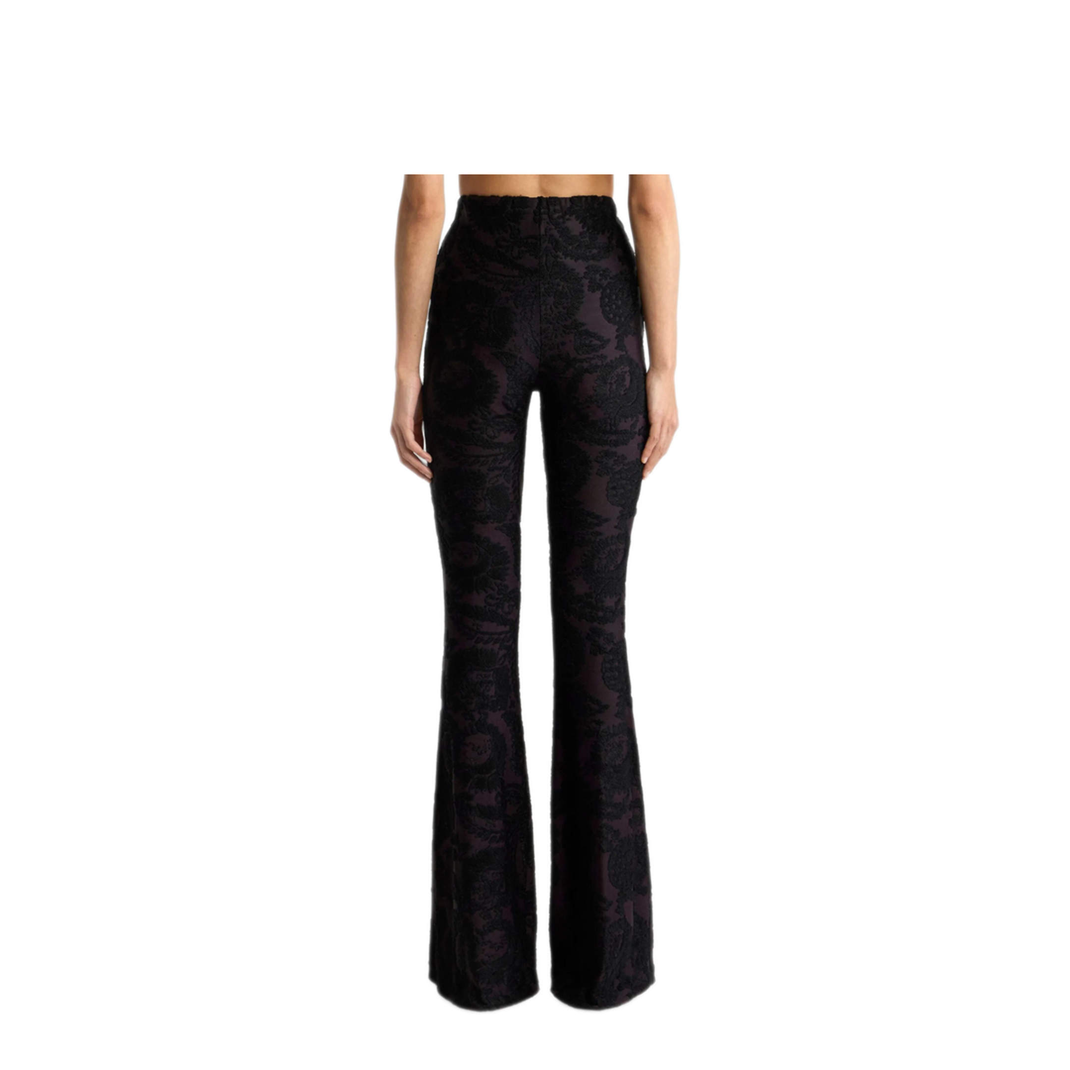 MAYFEYR - Etro - Flared Trousers In Chenille Jacquard With Paisley Foliage Motif - WREA002699JJD16N0000