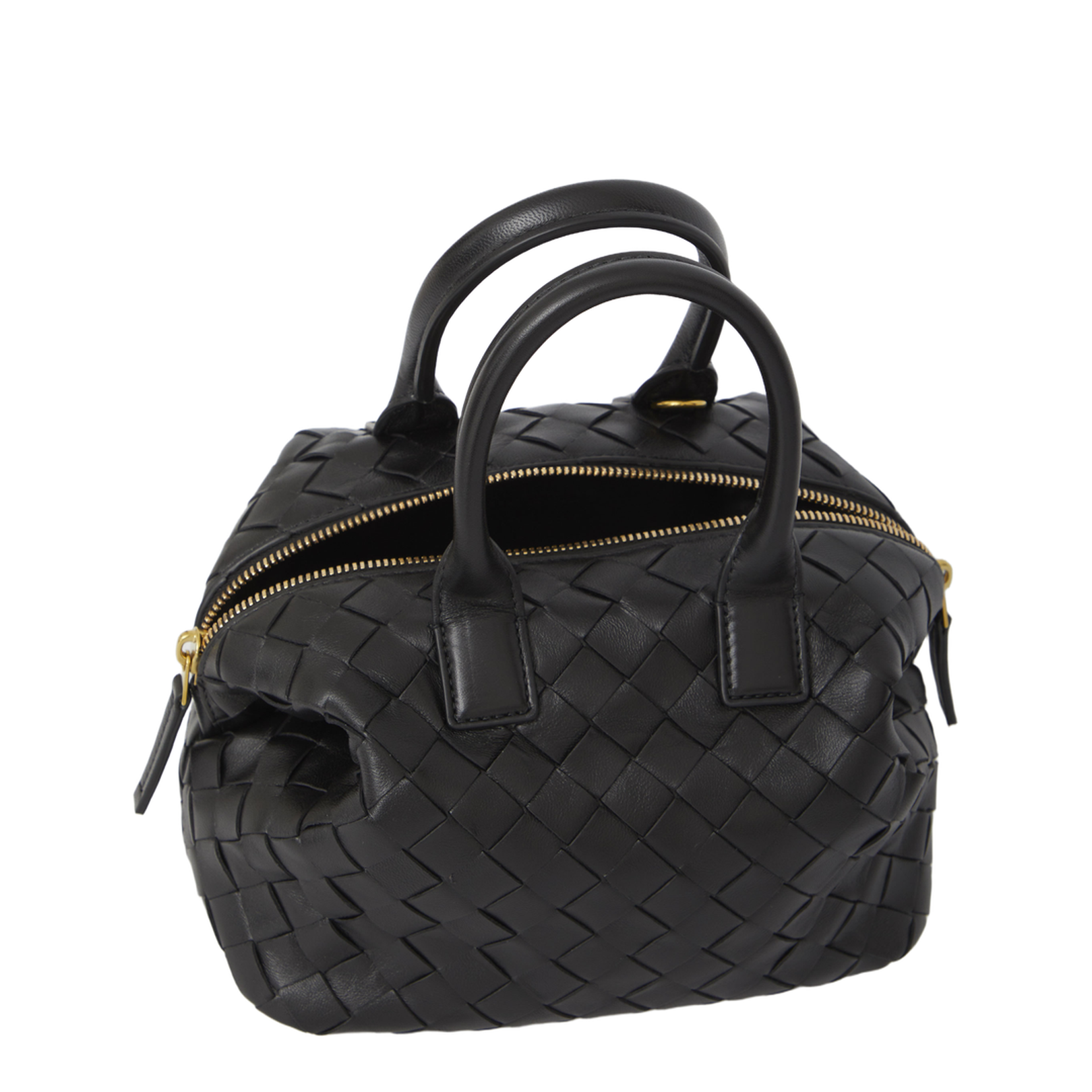 Bauletto Mini Leather Handbags - Black