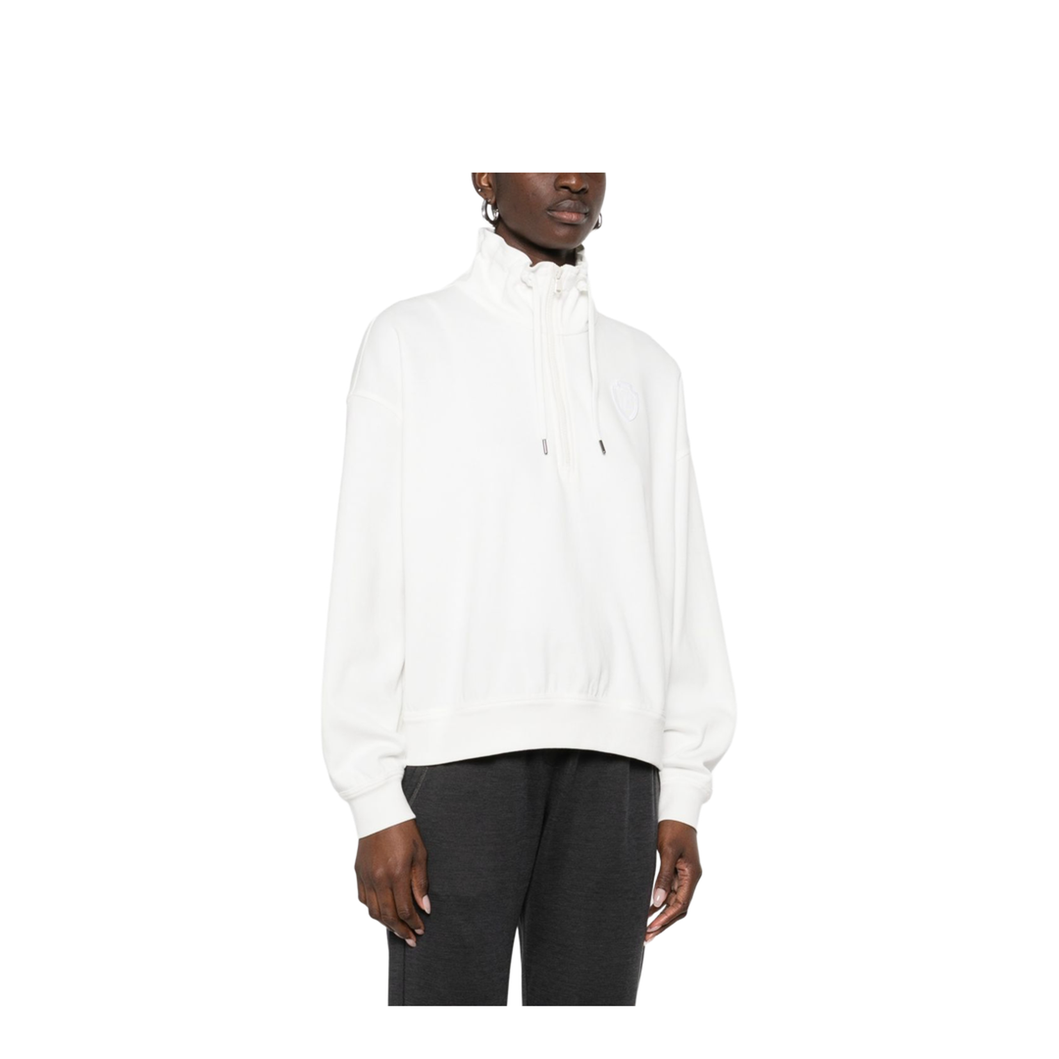 Cotton High-neck Sweater