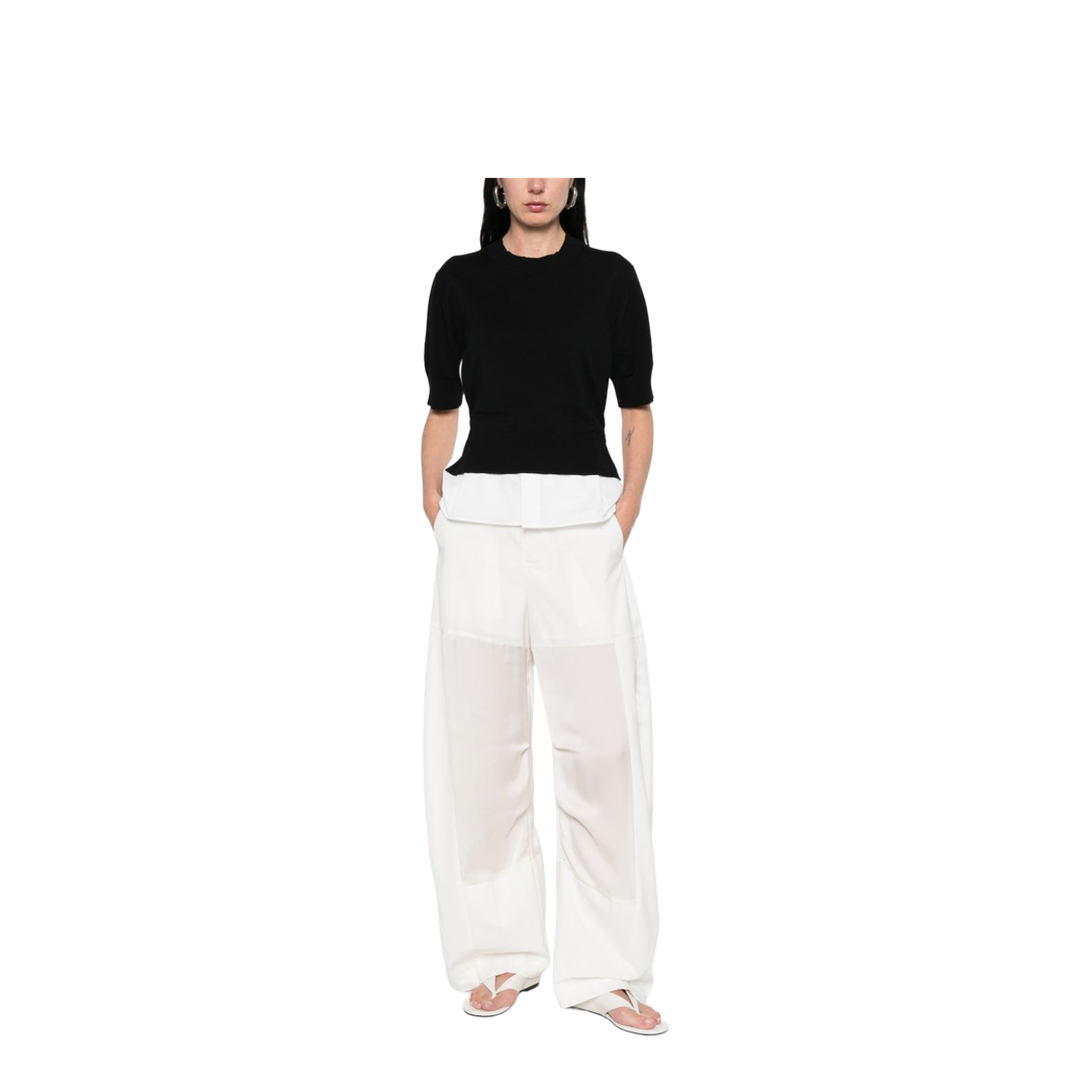 MAYFEYR - Sacai - Trousers White - 26-08431151