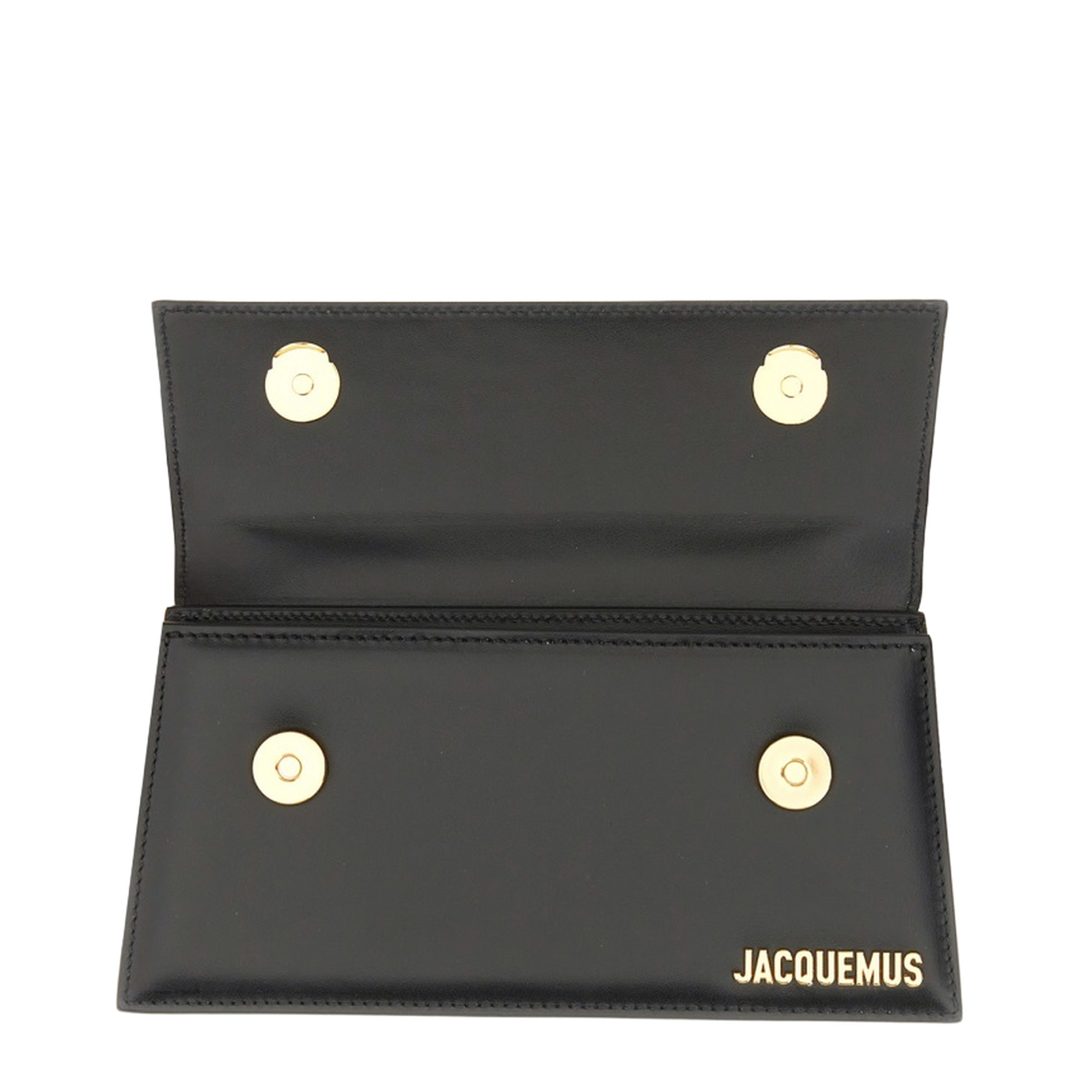 Le Chiquito Long Calf Leather Handbag - Black
