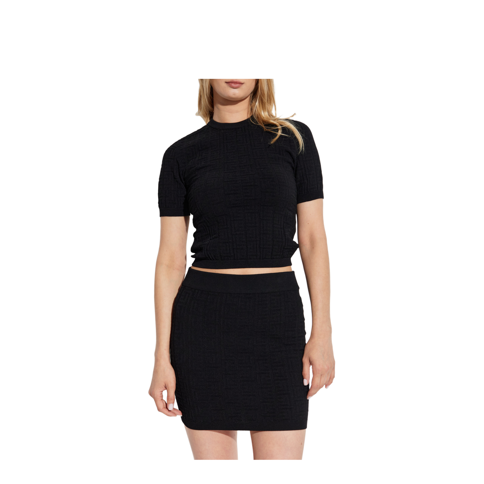 Top with a round neckline