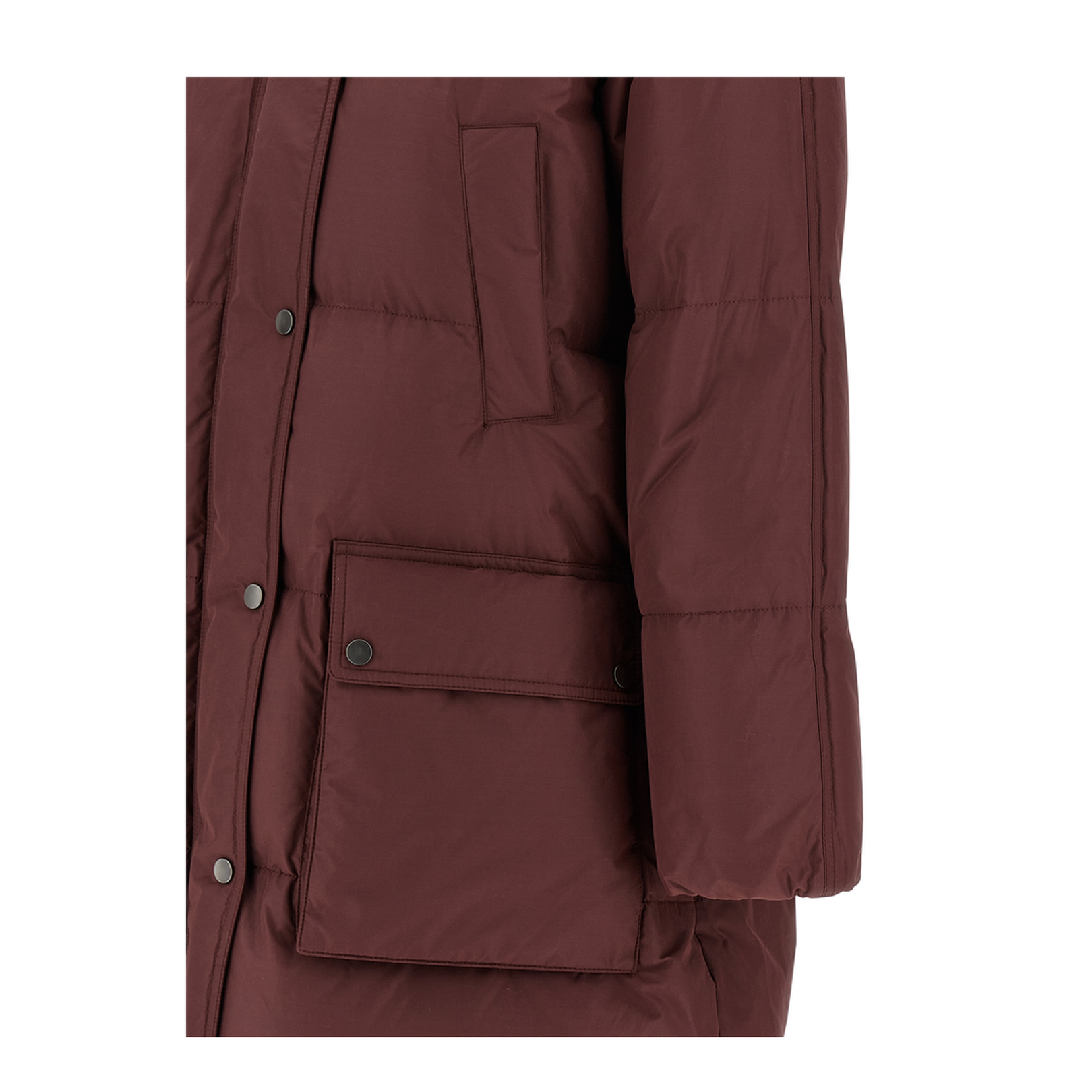 Shiny Zipper Pull Down Jacket