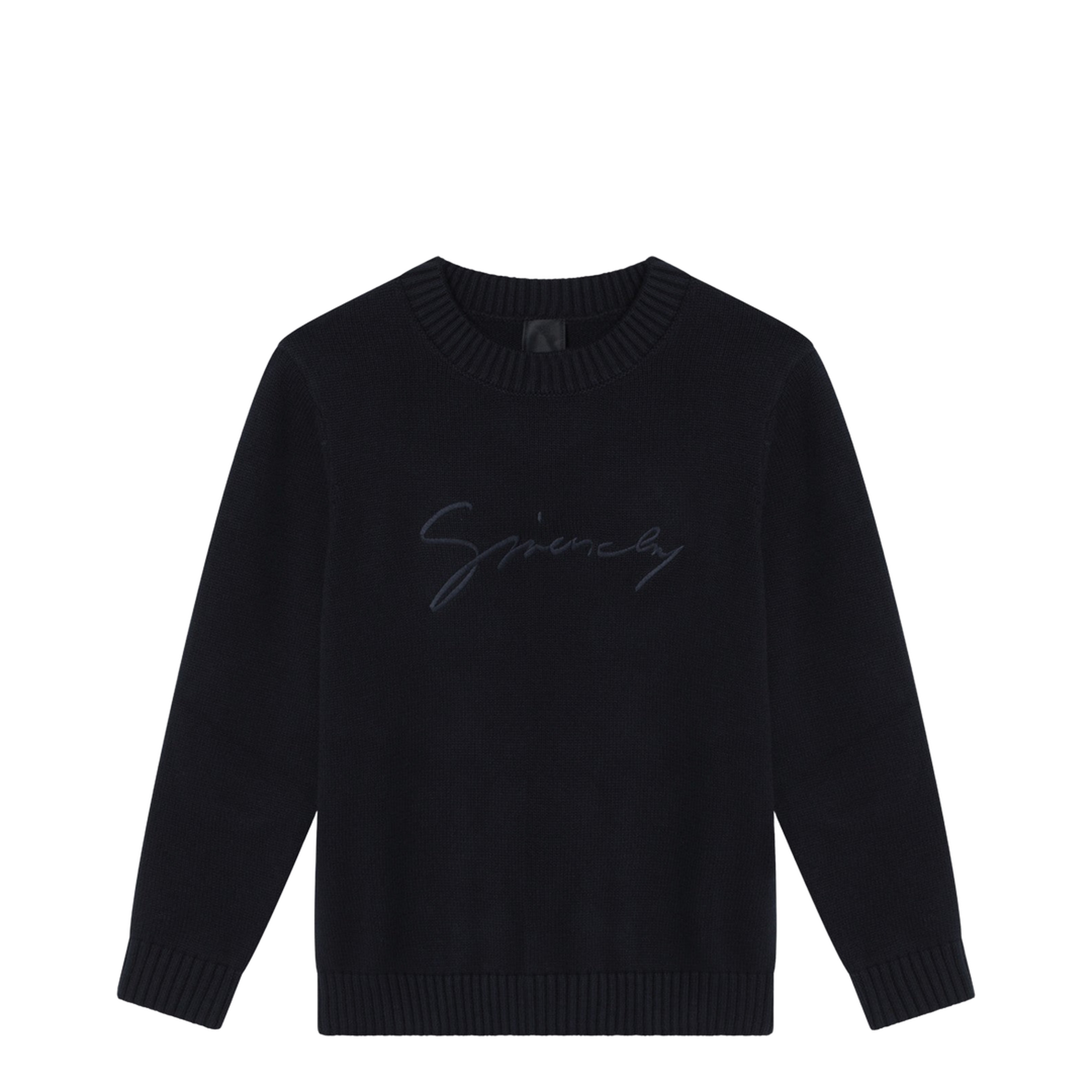 Blue Cotton and Cashmere Sweater