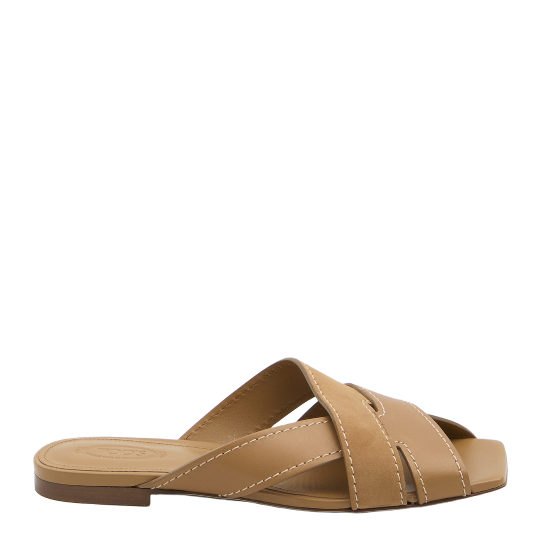 Smooth and Suede Leather Slides