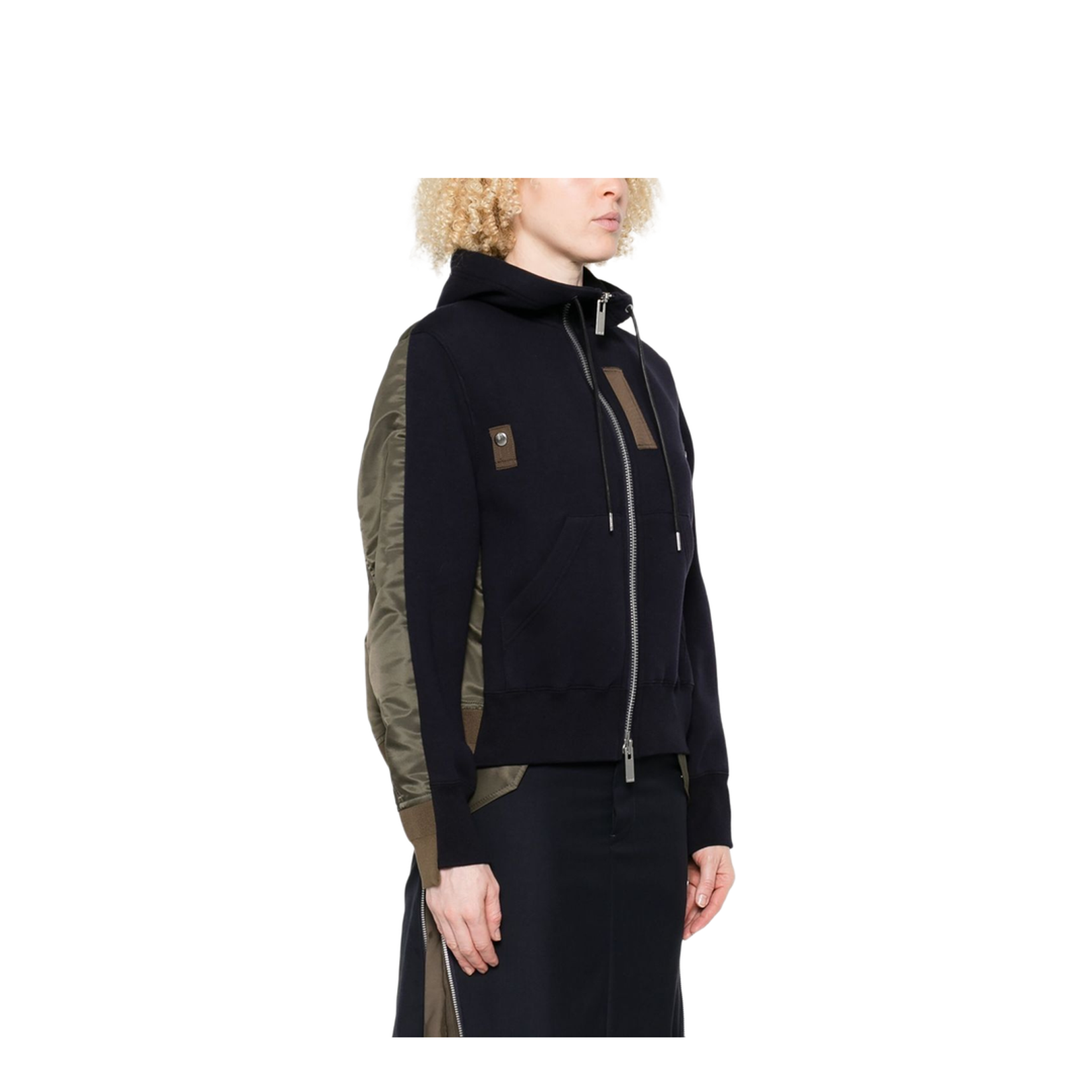 Cotton and Nylon Hoodie
